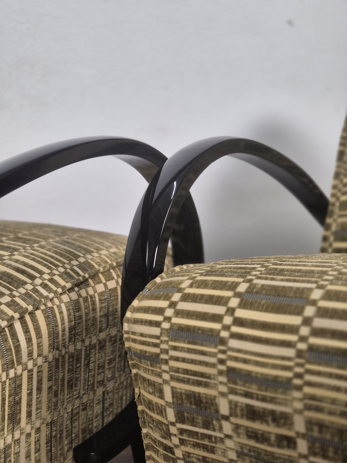 Furniture Halabala H410 Armchairs, Czech Artdéco 1940s, Set Of 2 photo
