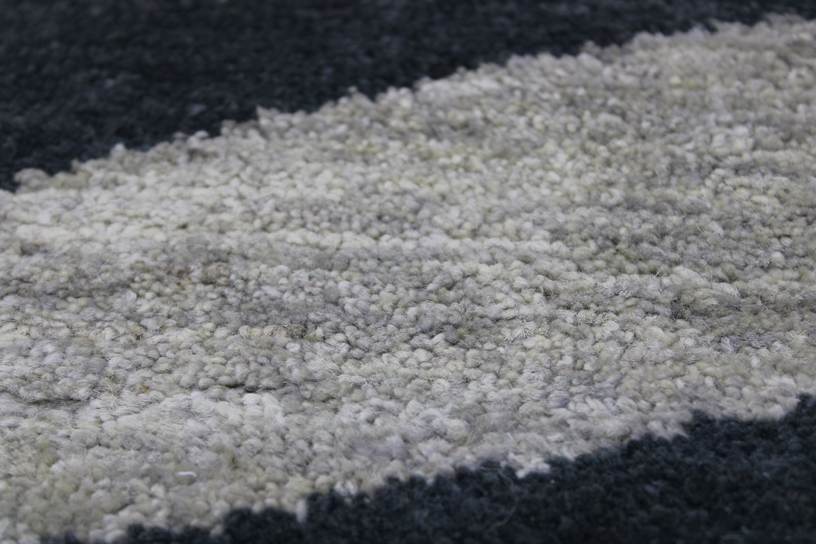 photo furniture Small Handmade Grey Wool Modern Contemporary Area Rug