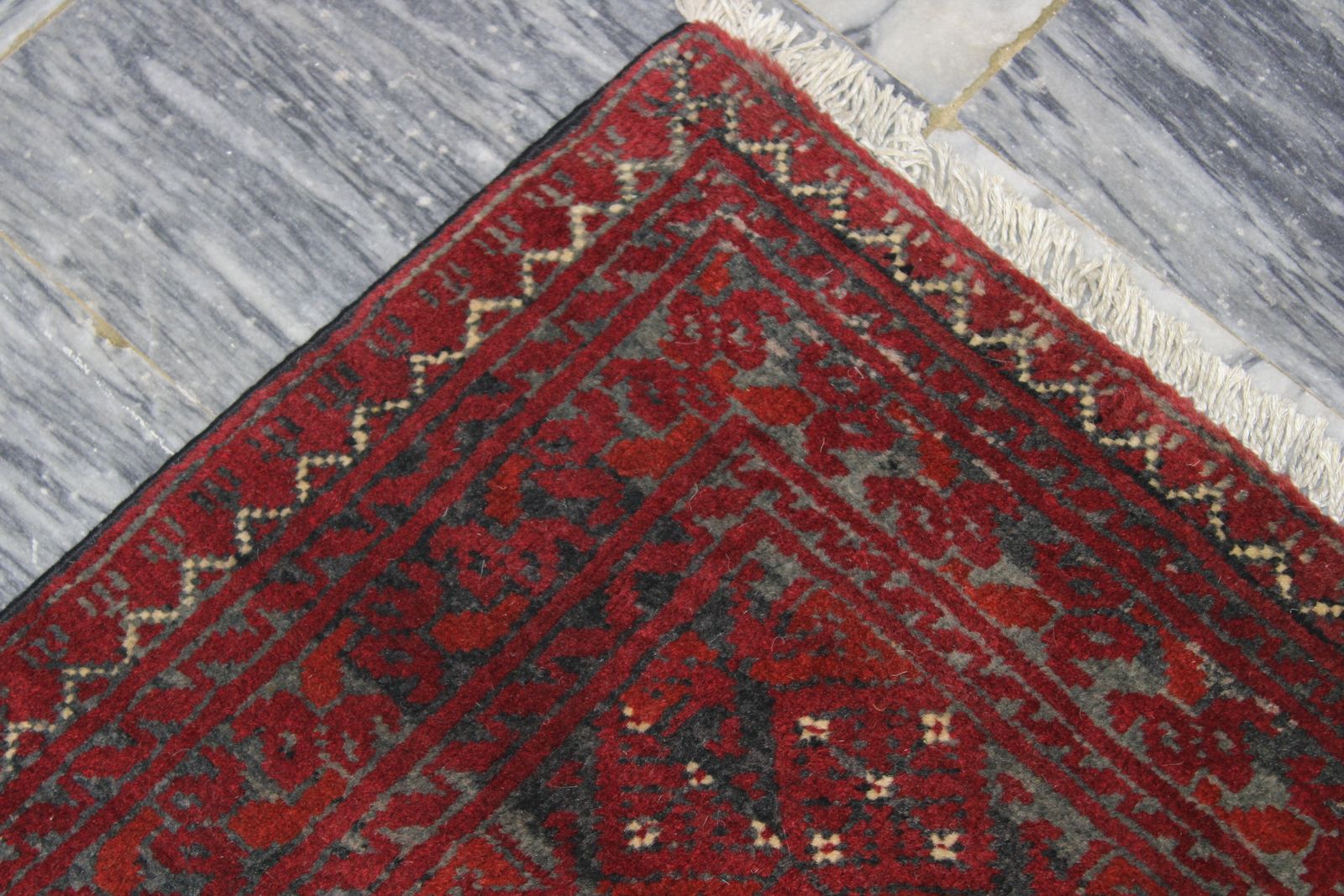 4x6 Geometric Turkmen Bokhara Tribal Afghan Rug photo 396.0