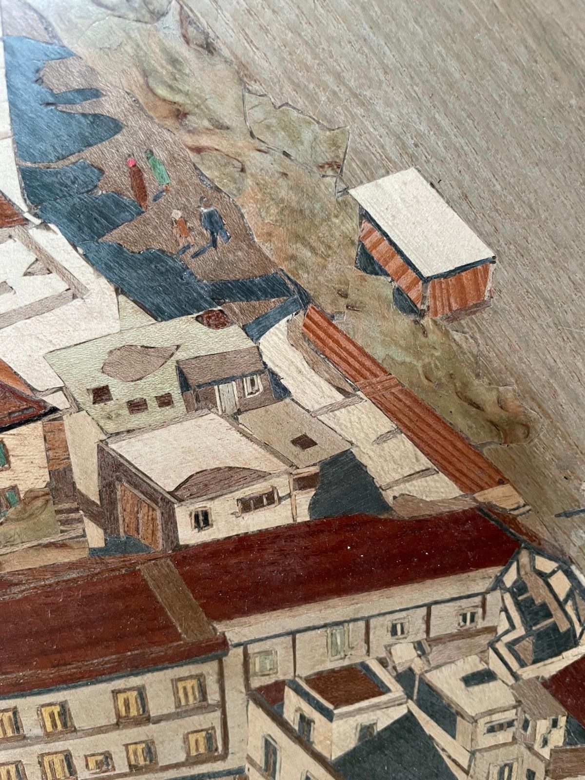 photo vinterior Exquisite Marquetry Depiction Of Amalfi Italy