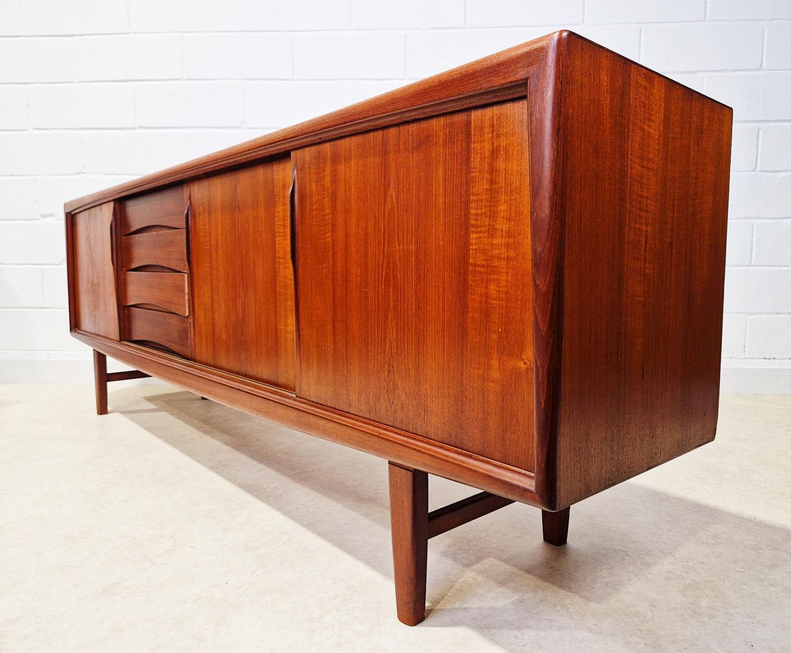 Gunni ømman For Axel Christiansen Danish Mid Century Teak Long Sideboard Credenza Pg018 photo Furniture