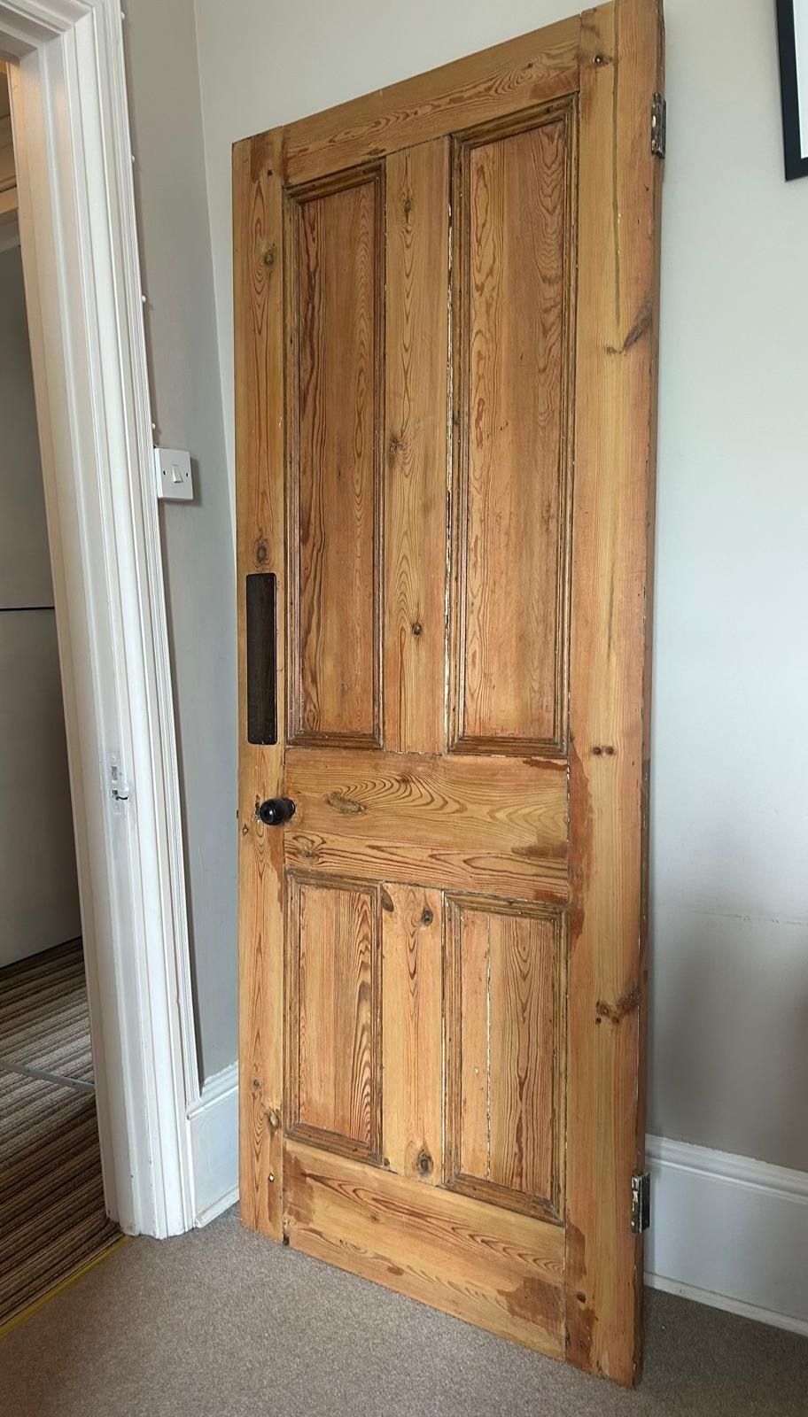 Edwardian Original Pine Interior Door photo furniture