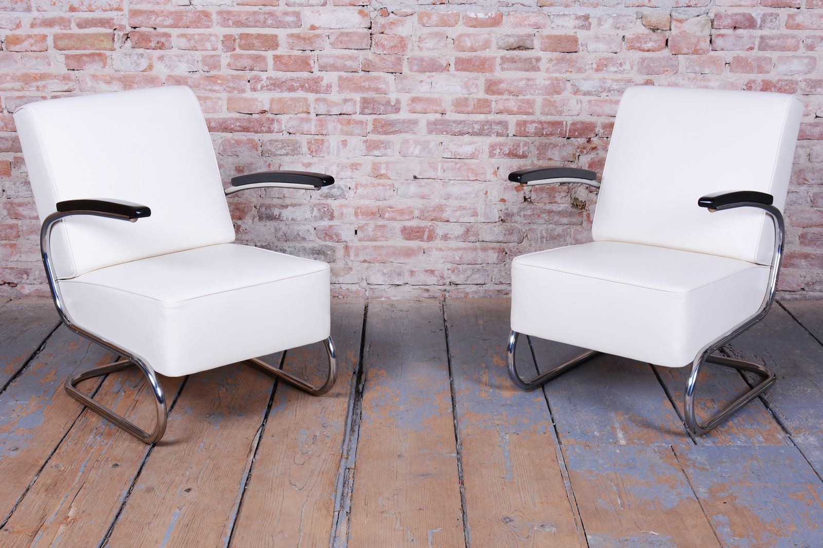 Pair Of Restored Bauhaus Armchairs, By W. Gispen For Mücke Melder, Czech, 1930s photo furniture