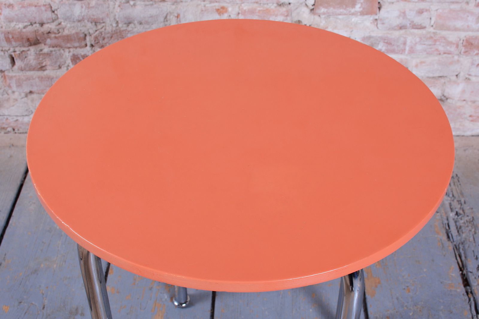 Restored Bauhaus Table, By Hynek Gottwald, Chrome Plated Steel, Czech, 1930s photo for sale