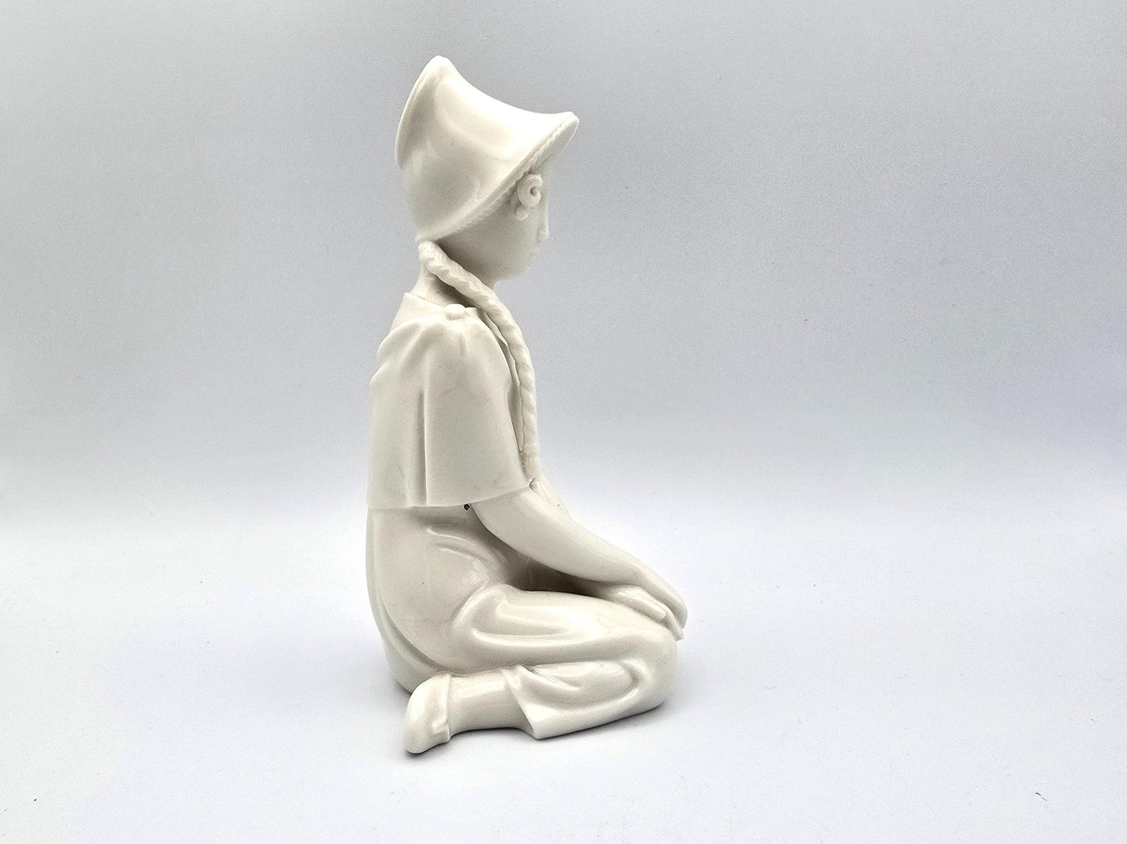 Royal Copenhagen Seventeen Years Blanc De Chine Figurine – Arno Malinowski, Damaged photo Home Decor