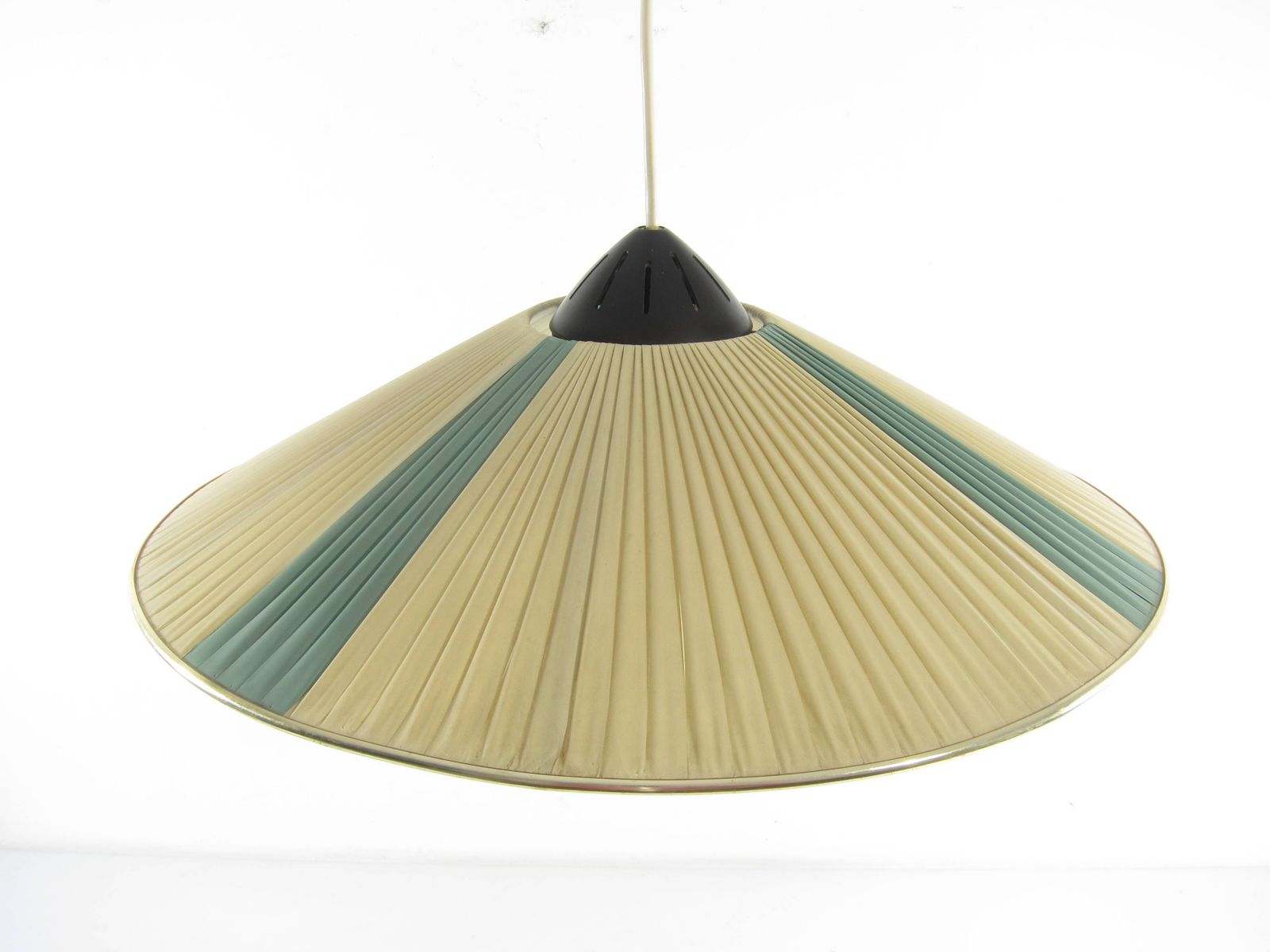 Zeldzame Louis Kalff Philips Hanglamp Met Nylonbanden, Ca. Jaren 1950 photo for sale