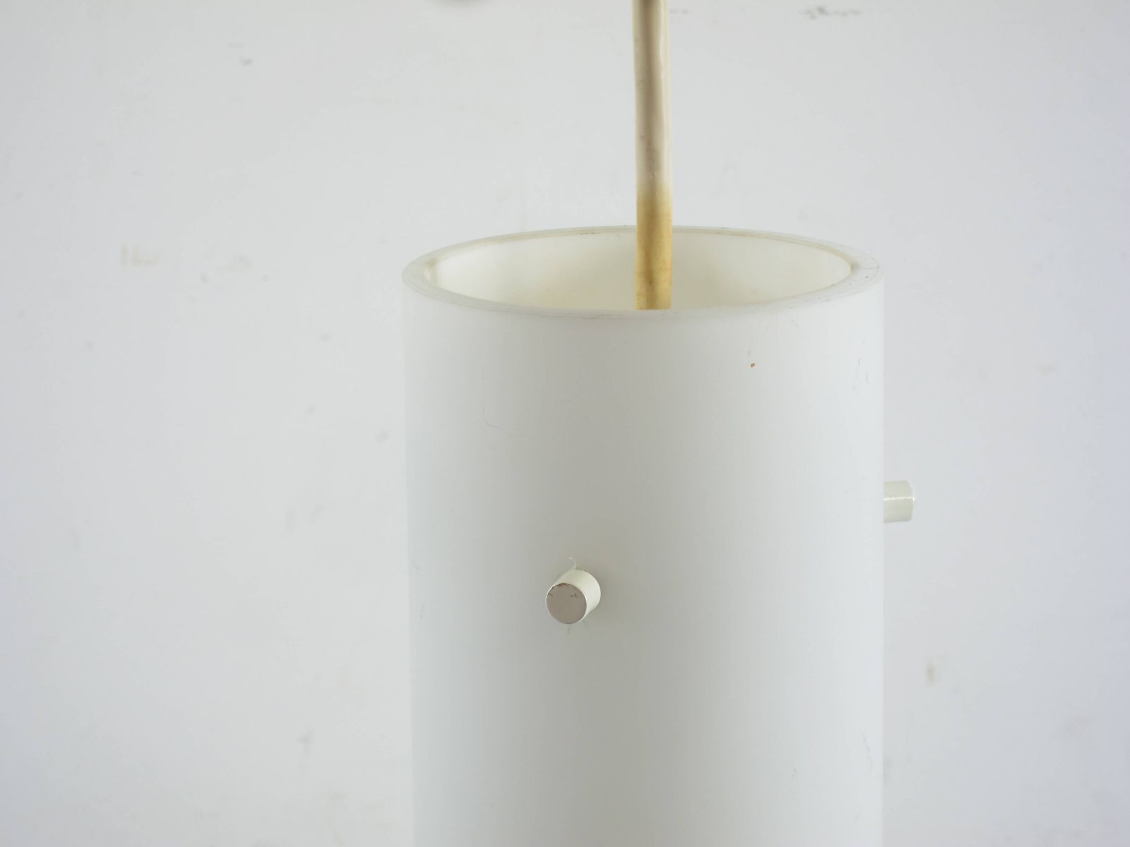 Large Opaline Glass Pendant Lamp, Limburg Lighting, 1970s photo for sale