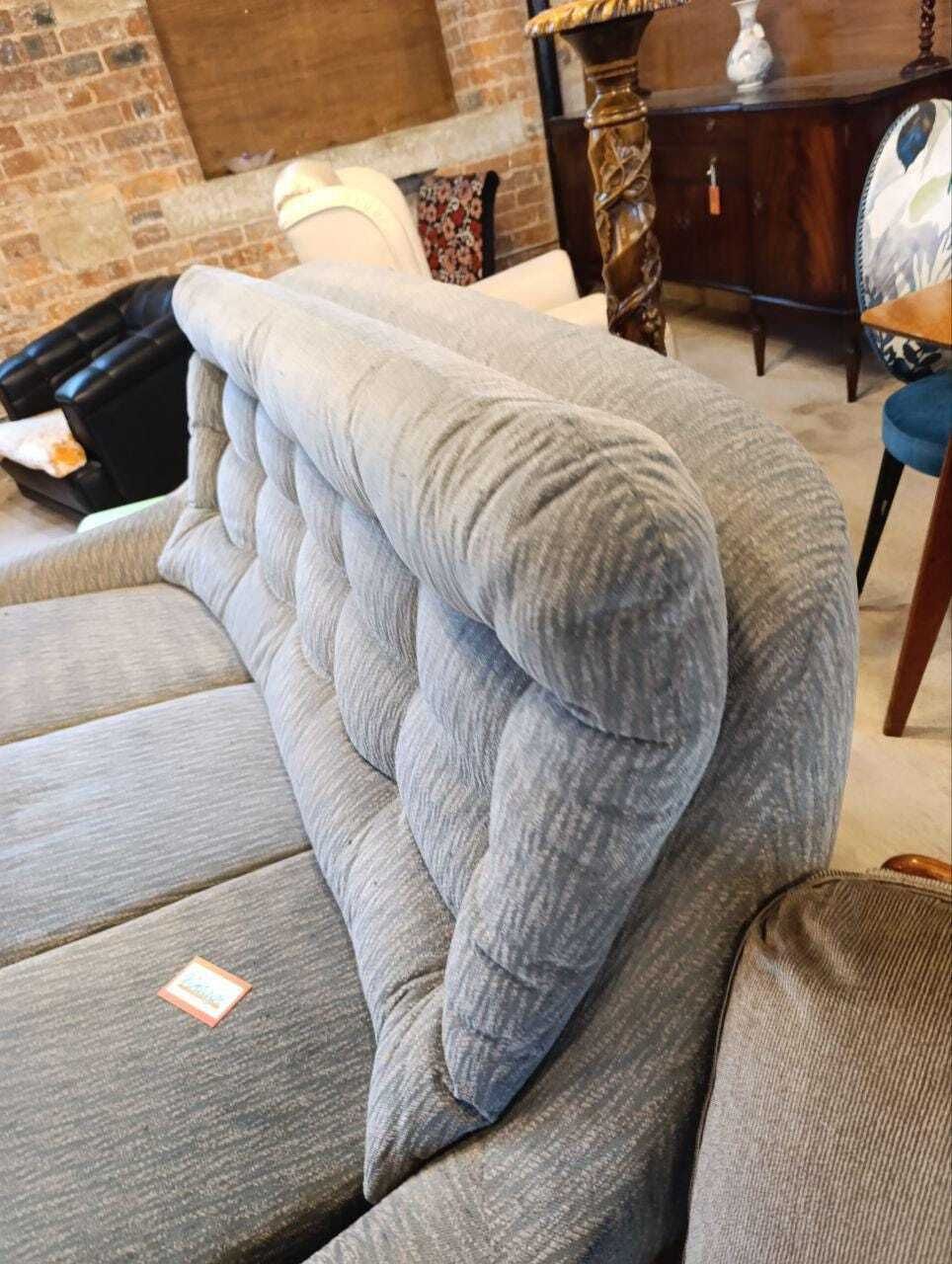Parker Knoll Statesman Sofa Vintage Sculptural Grey Original Upholstery Statement Three Seater photo buy