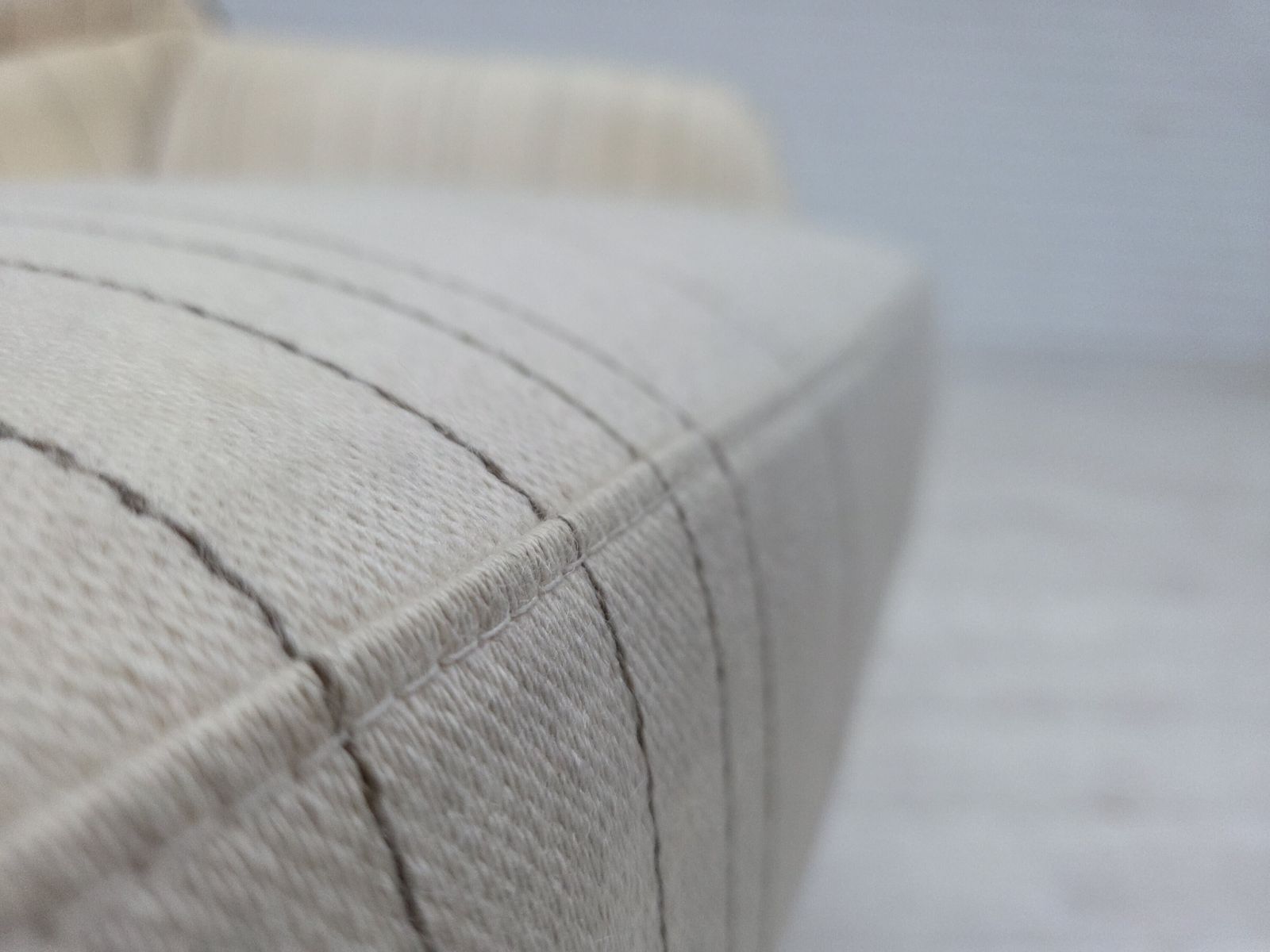 1970s, Danish Design By Illum Wikkelsø, Furniture Wool Fabric, Oak Wood Legs. photo Furniture