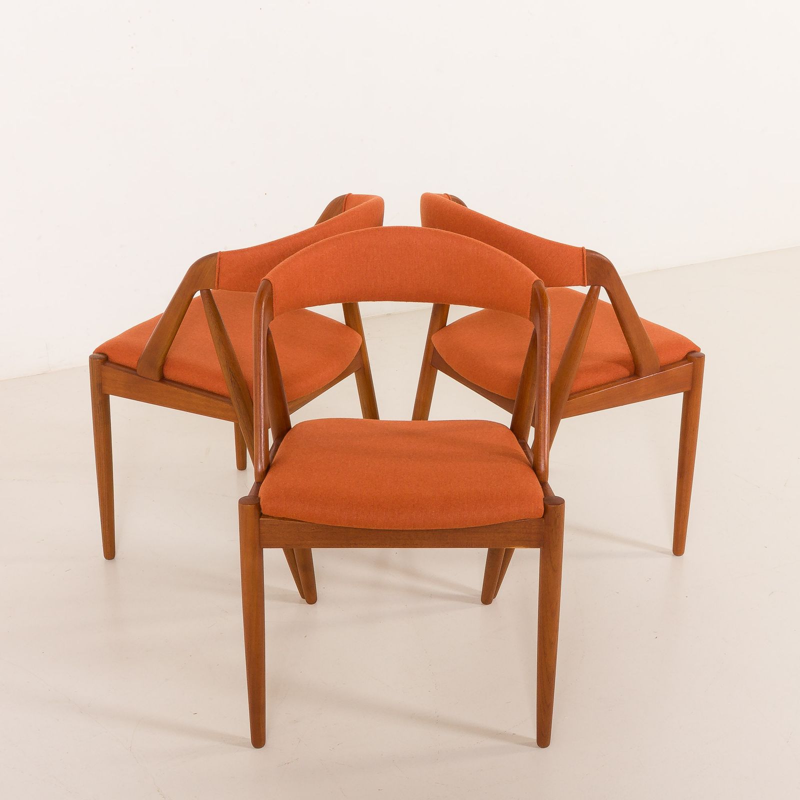 1494.0 Kai Kristiansen Chairs Model 31, Set Of 3, Denmark 1960s. photo