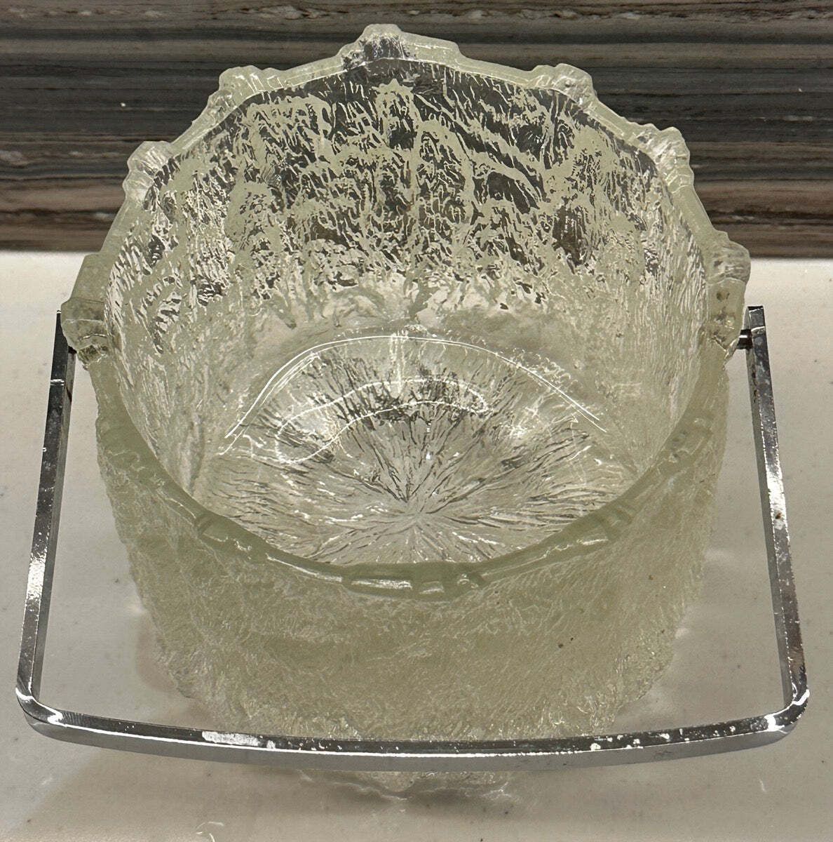 1970s Swedish Iittala "Seita" Series Frosted Ice Bucket By Tapio Wirkkala photo vinterior