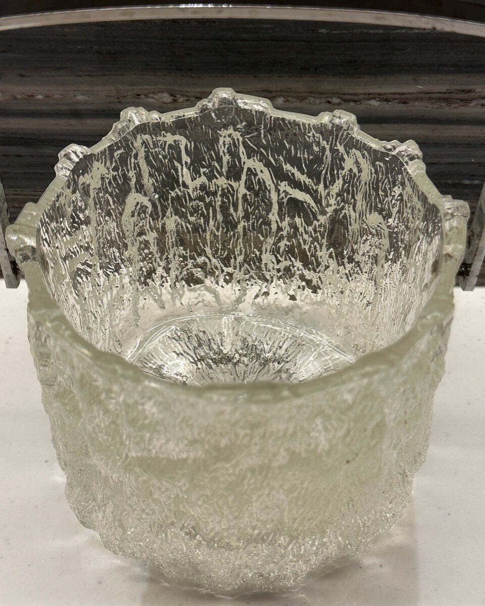 1970s Swedish Iittala "Seita" Series Frosted Ice Bucket By Tapio Wirkkala photo buy