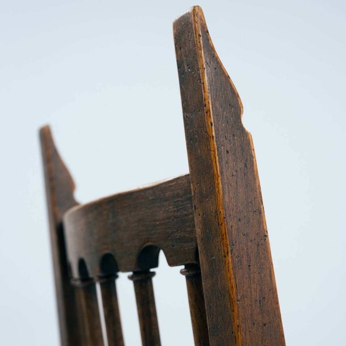 Spanish Walnut Hand Carved Dining Chairs, 1969, Set Of 6 photo Furniture