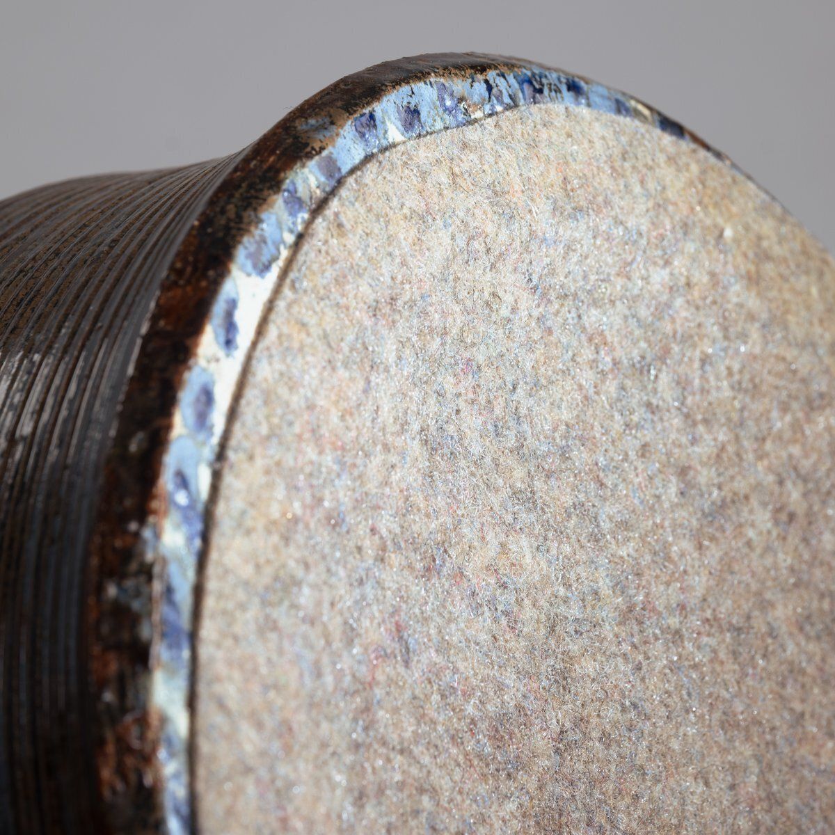 photo furniture Studio Pottery Lamps In Gray, Blue, And Brown Attributed To Bo Borgstrom, Sweden, 1970s, Set Of 2