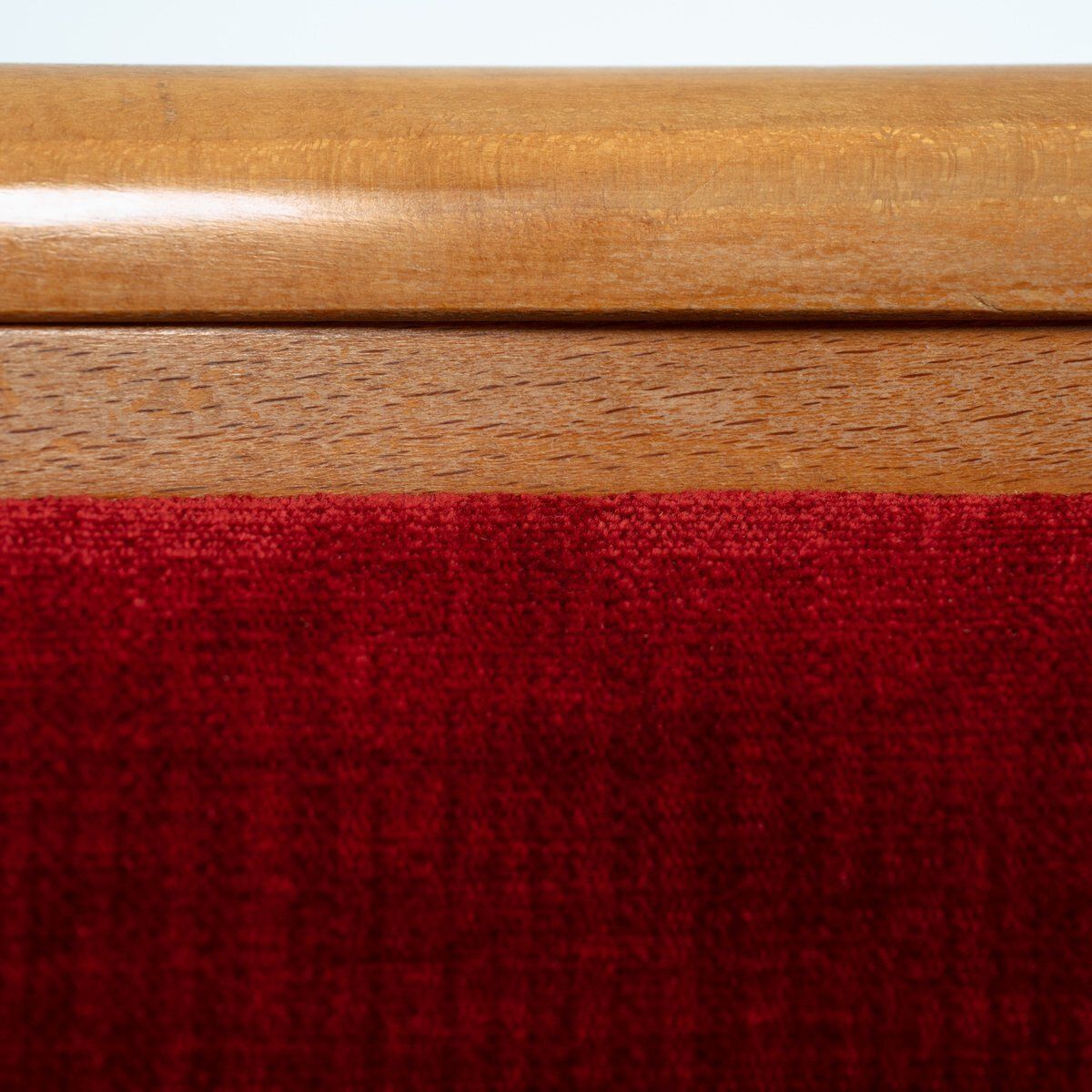 Furniture Art Nouveau Fledermaus Dining Chairs In Wood And Red Velvet By Josef Hoffmann For Wittmann, Austria, 1907, Set Of 4 photo