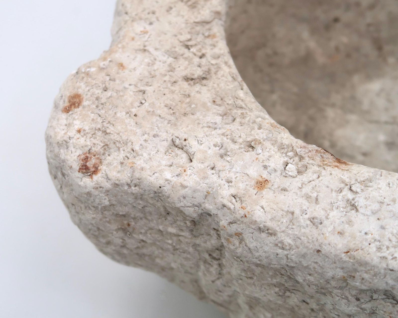French Antique Stone Mortar   19th Century / France, Wabi Sabi, Rustic, Country, Primitive, Farmhouse, Home Decor, Brutalist Kitchen photo buy