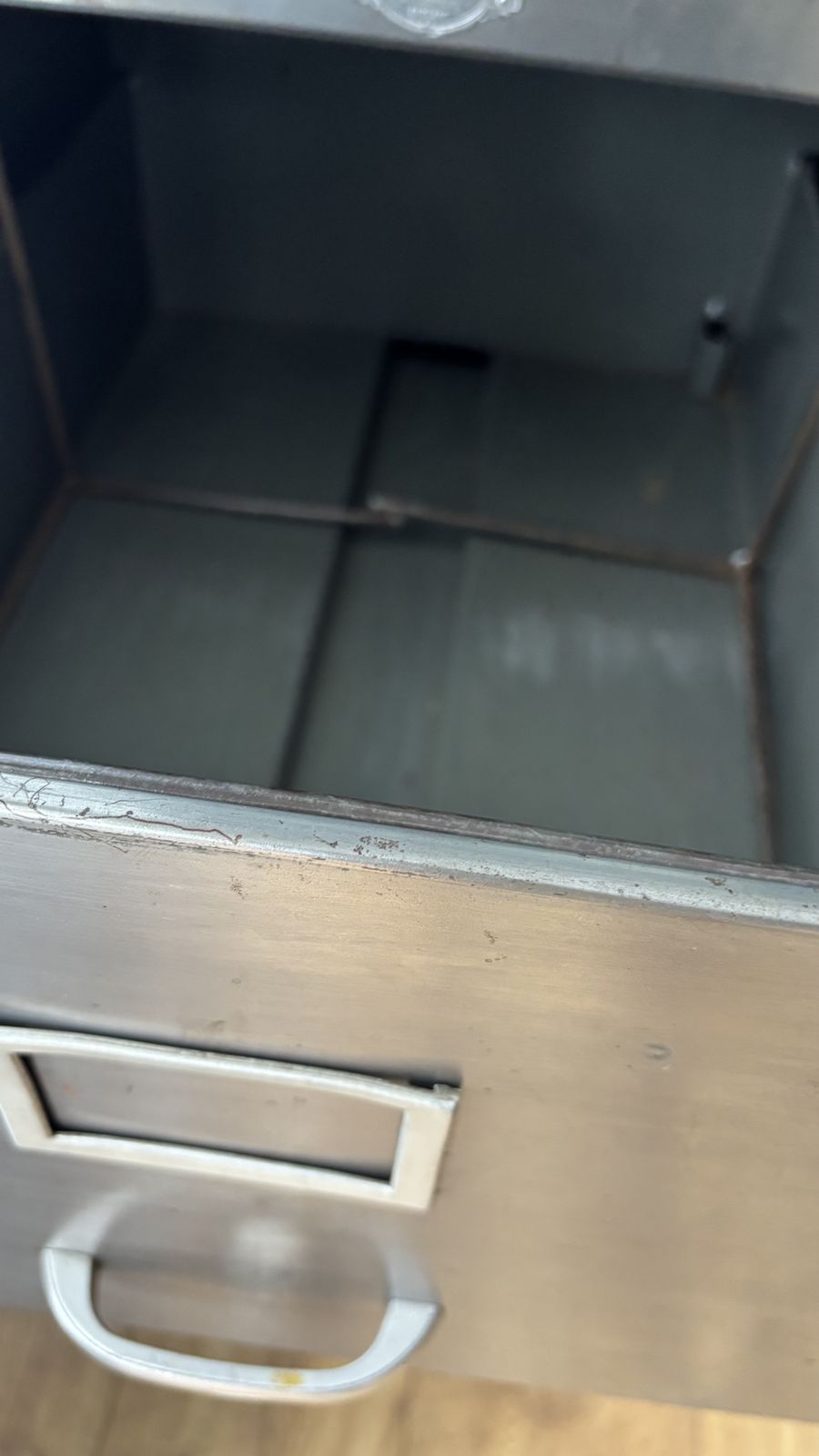 Vintage Art Metal 1960s Steel Two Drawer Filing Cabinet photo Furniture
