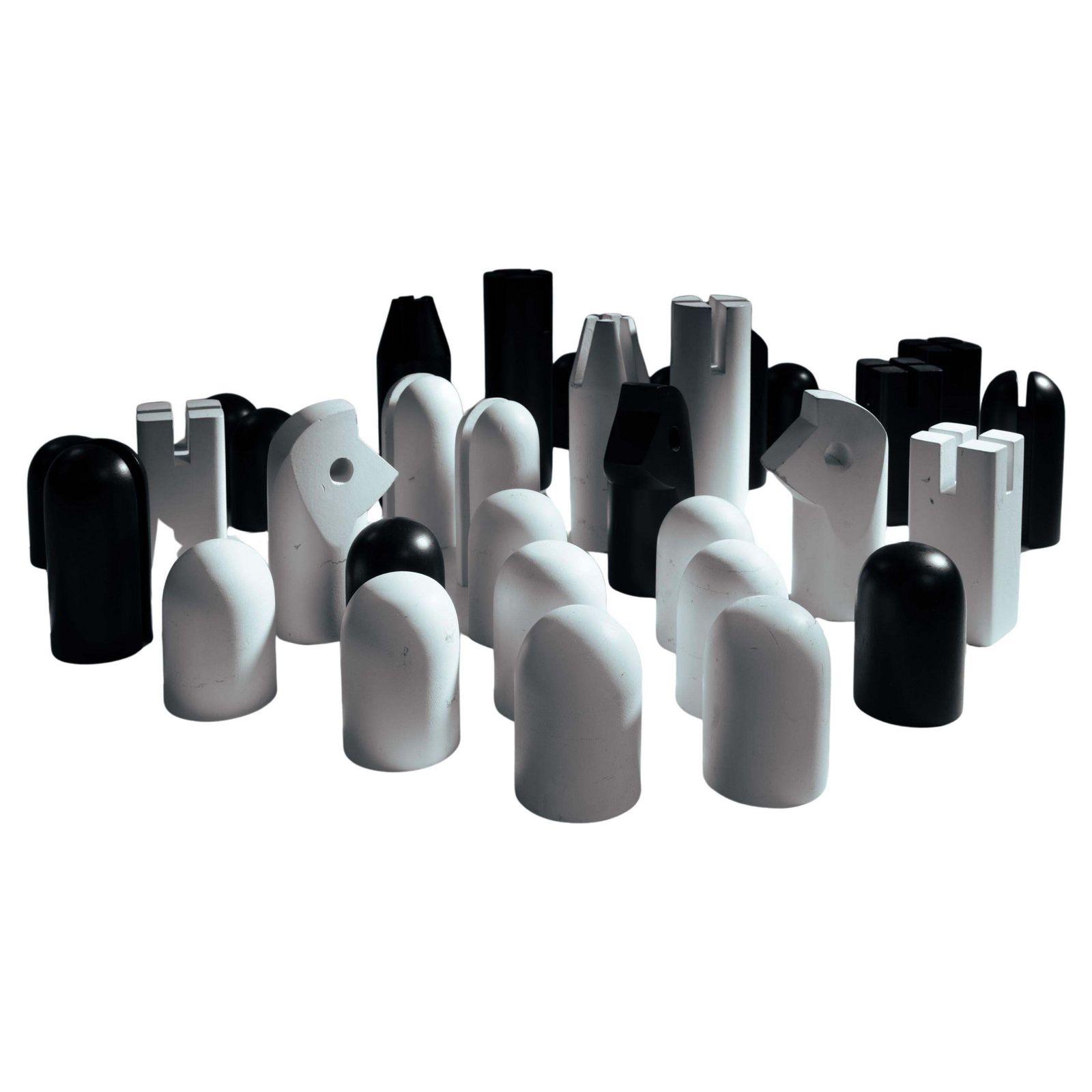 Carl Auböck Modern Wooden Chess Set For Werkstätte Auböck, Austria Vienna 1960´S