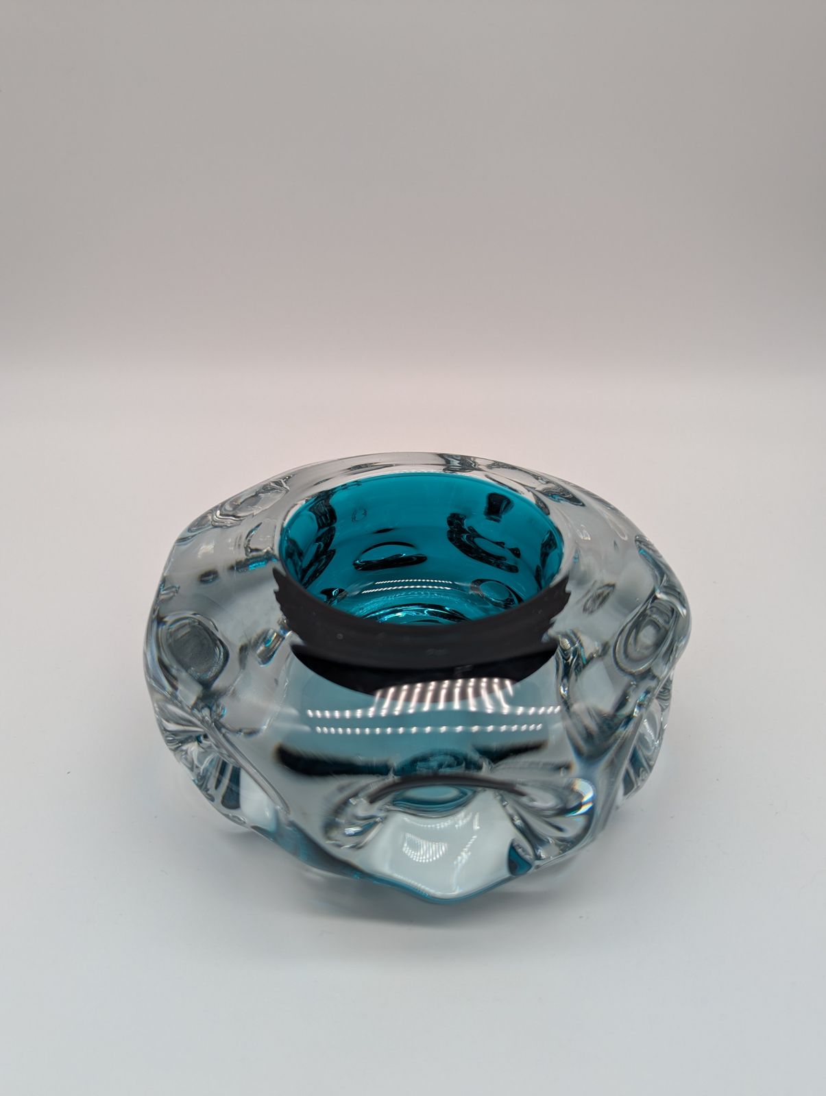 175.0 Set Of Five Liskeard Glassworks Tealight Holders By Harry Dyer, England, 1970s photo