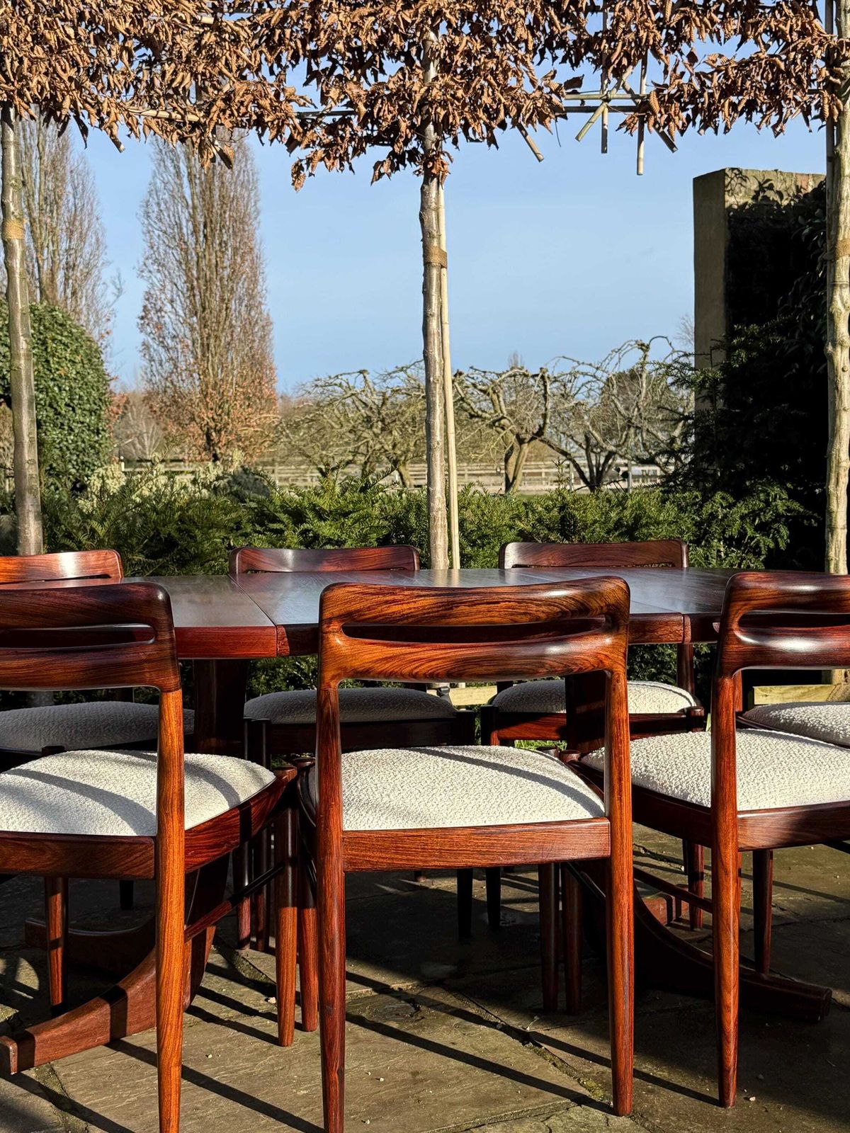 Danish Rosewood Dining Table And Eight Rosewood Chairs By H W Klein For Bramin 1960s   Pending A10 Certificate photo 7000.0