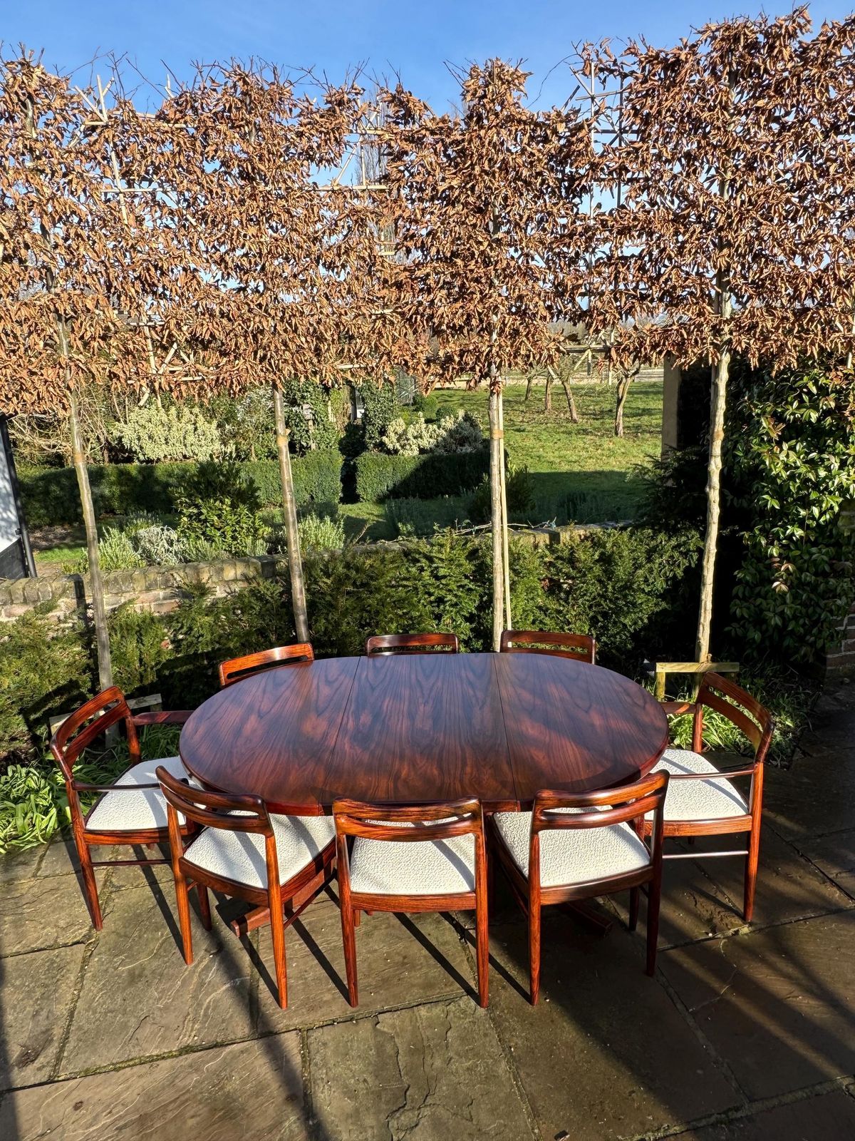 Danish Rosewood Dining Table And Eight Rosewood Chairs By H W Klein For Bramin 1960s   Pending A10 Certificate photo vinterior