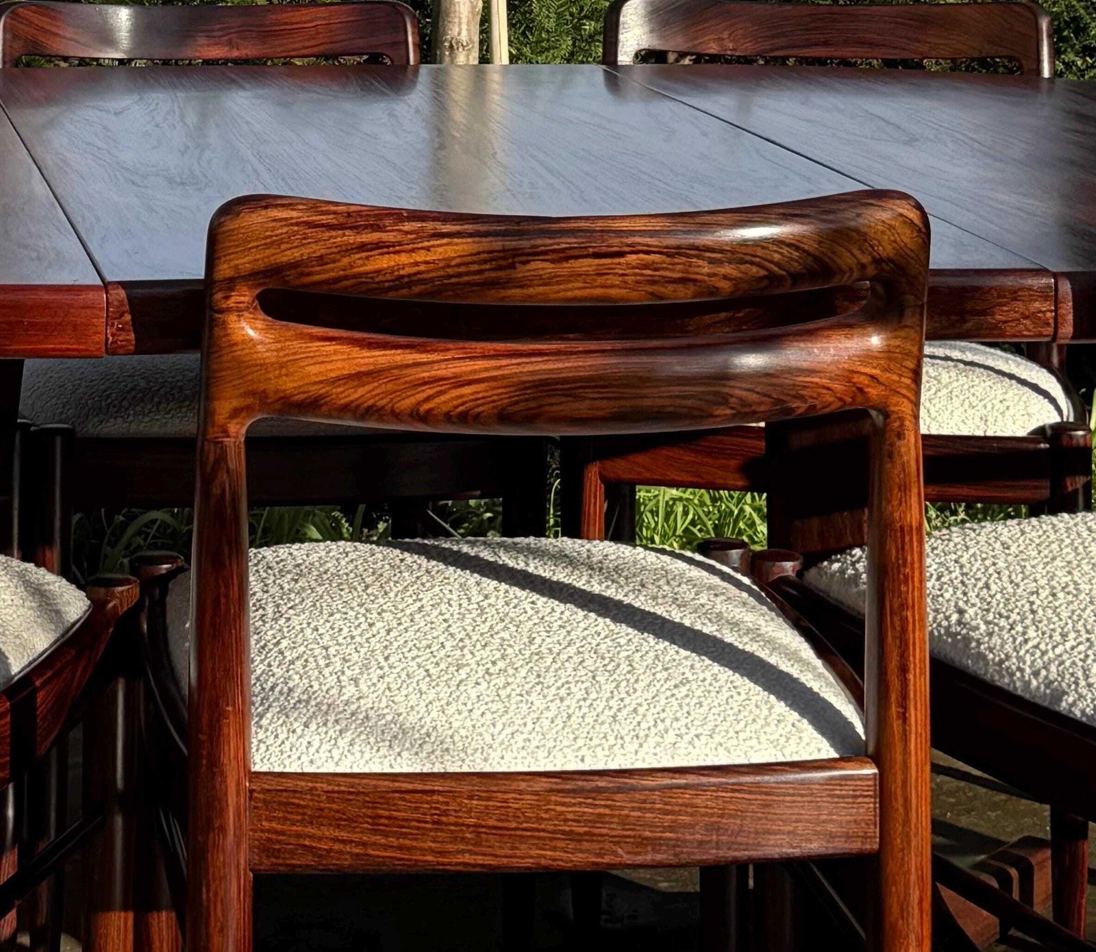 photo vinterior Danish Rosewood Dining Table And Eight Rosewood Chairs By H W Klein For Bramin 1960s   Pending A10 Certificate