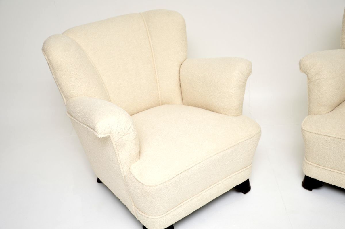 Pair Of Danish Vintage Club Armchairs photo vintage