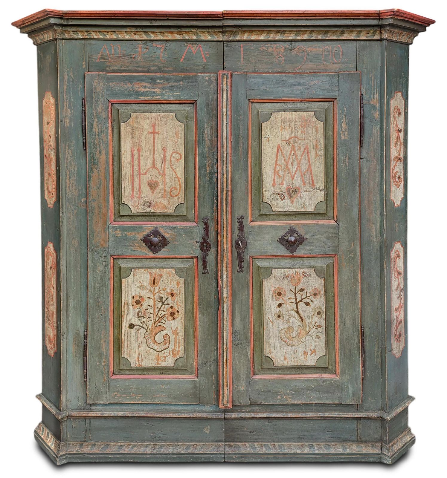 Painted Tyrolean Wardrobe, 1700s