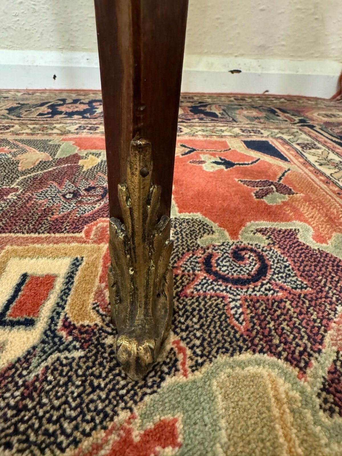 photo for sale Outstanding Quality French Kingwood Marble Top Centre Table Circa 1950