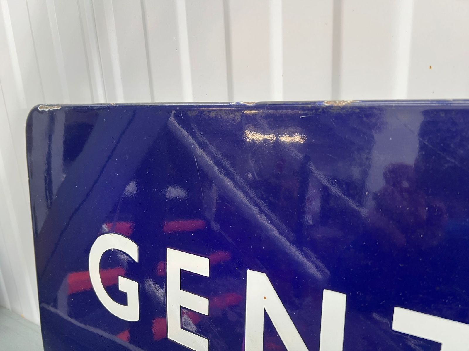 Vintage Enamel British Railways Gentlemans Sign photo vinterior