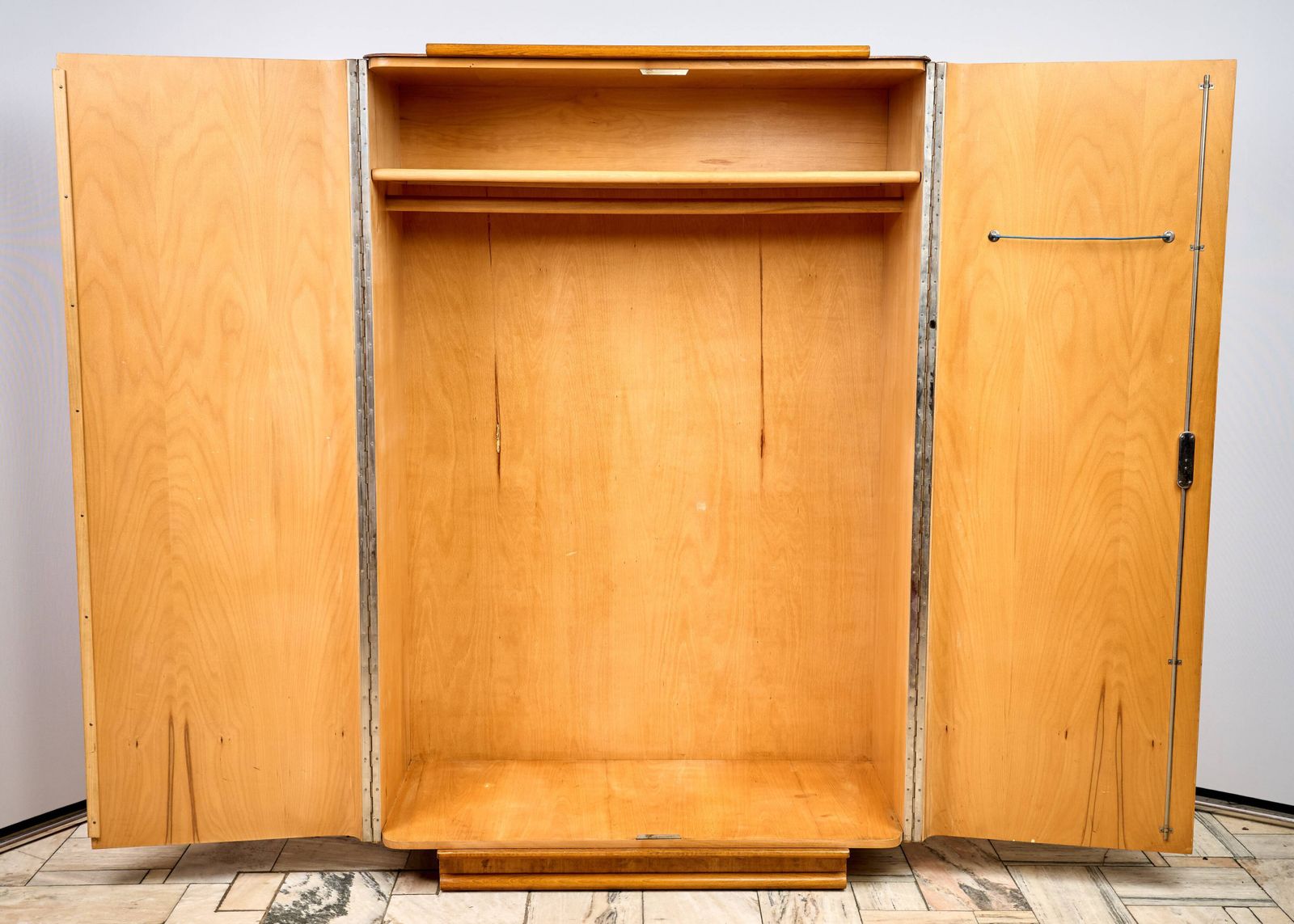 Art Déco Wardrobe By Jindřich Halabala, 1960s, Czechoslovakia photo for sale