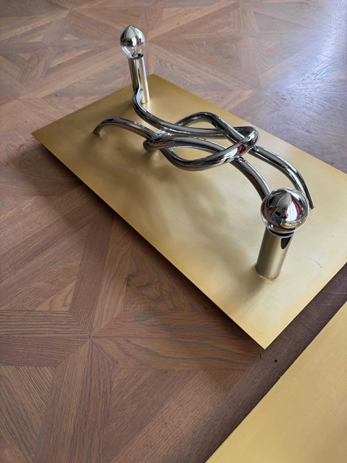 Lighting Italian 'Reef Knot' Wall Sconces   Giacomo Benevelli For Missaglia photo