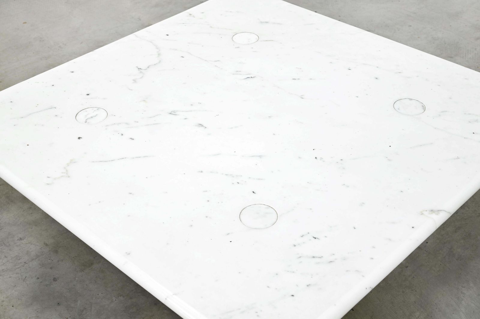 Angelo Mangiarotti Carrara Marble Coffee Table, Italy 1970's photo Furniture