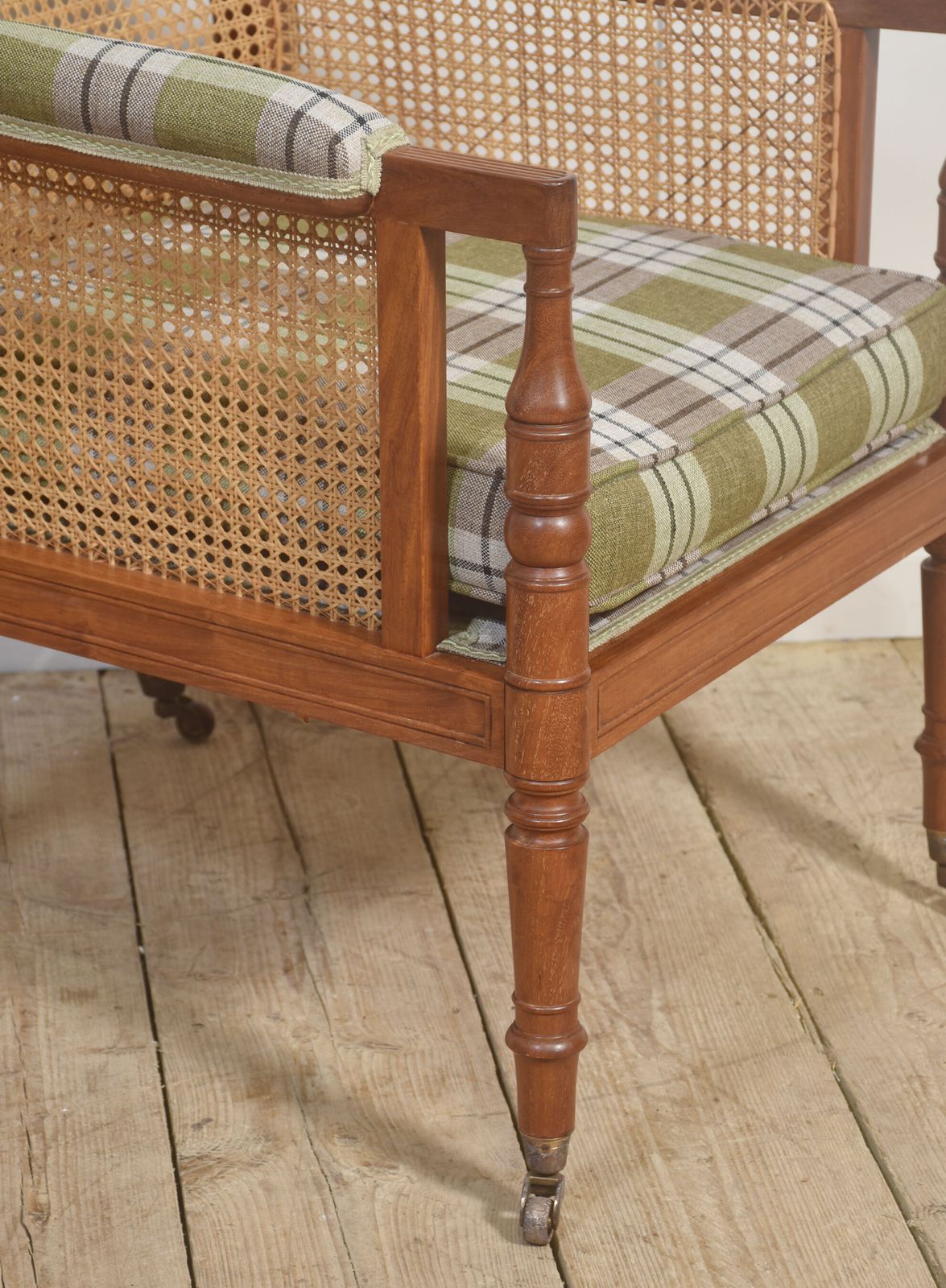Distinguished Mahogany Bergère Armchair photo for sale