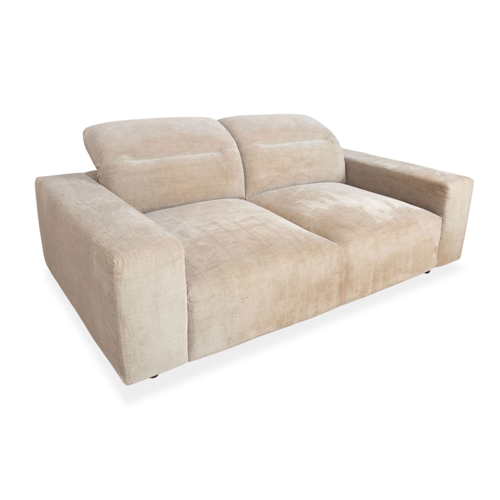 Canapé BoConcept Hampton 2 places en tissu beige, fonction manuelle photo for sale