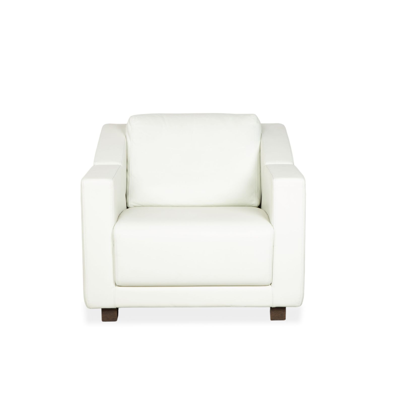 photo furniture Fauteuil Rolf Benz 350 en cuir blanc crème