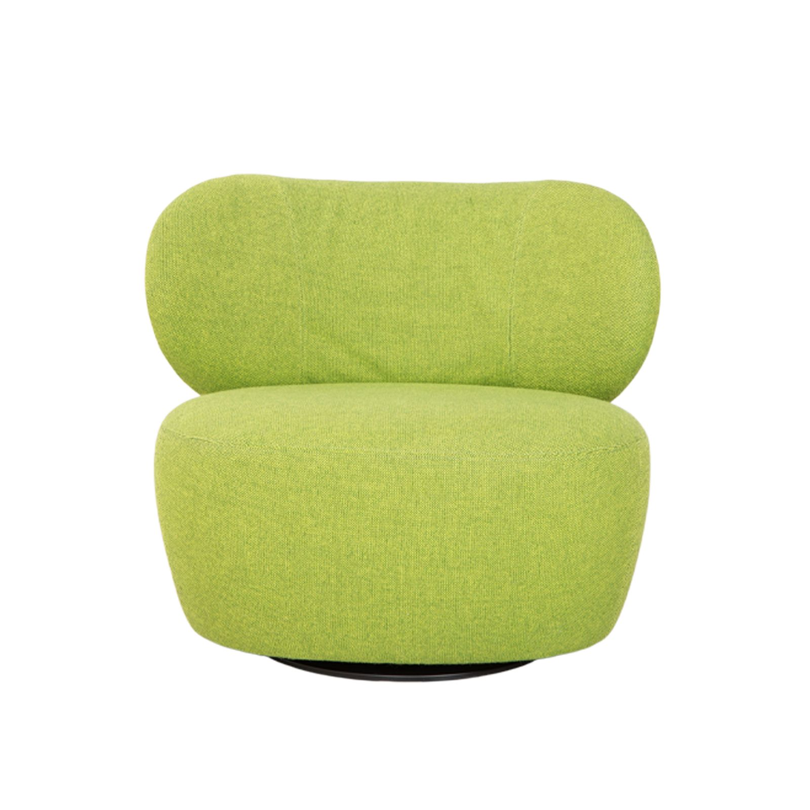Fauteuil pivotant Walter Knoll Bao en tissu et cuir, vert et brun photo Mobilier