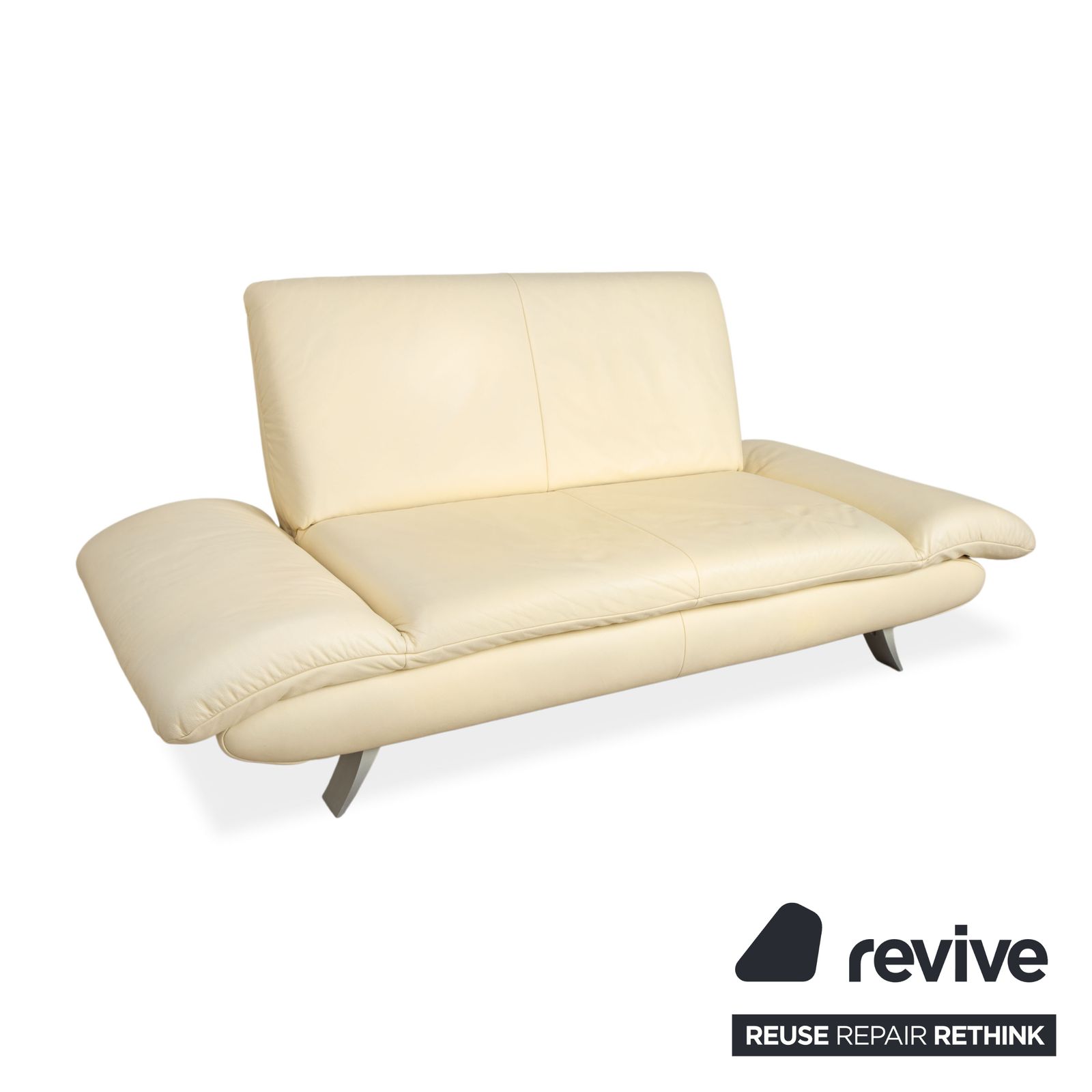 Koinor Rossini Leather Sofa Cream Two Seater Function photo Furniture