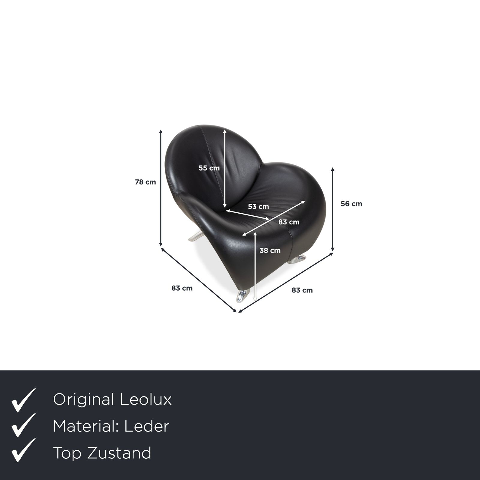 Leolux Papageno Leren Fauteuil Zwart photo furniture