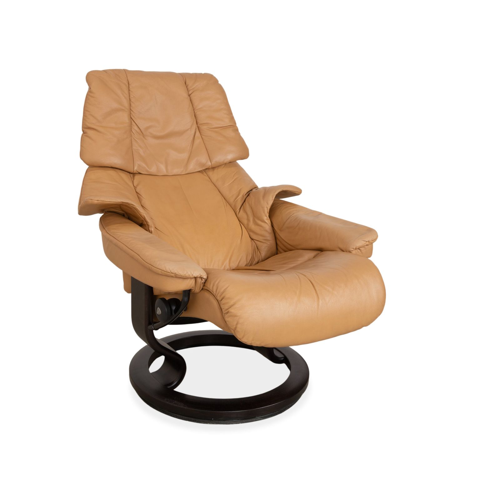 Stressless Reno Leren Relaxfauteuil Beige Incl. Voetenbank, Manuele Functie photo for sale