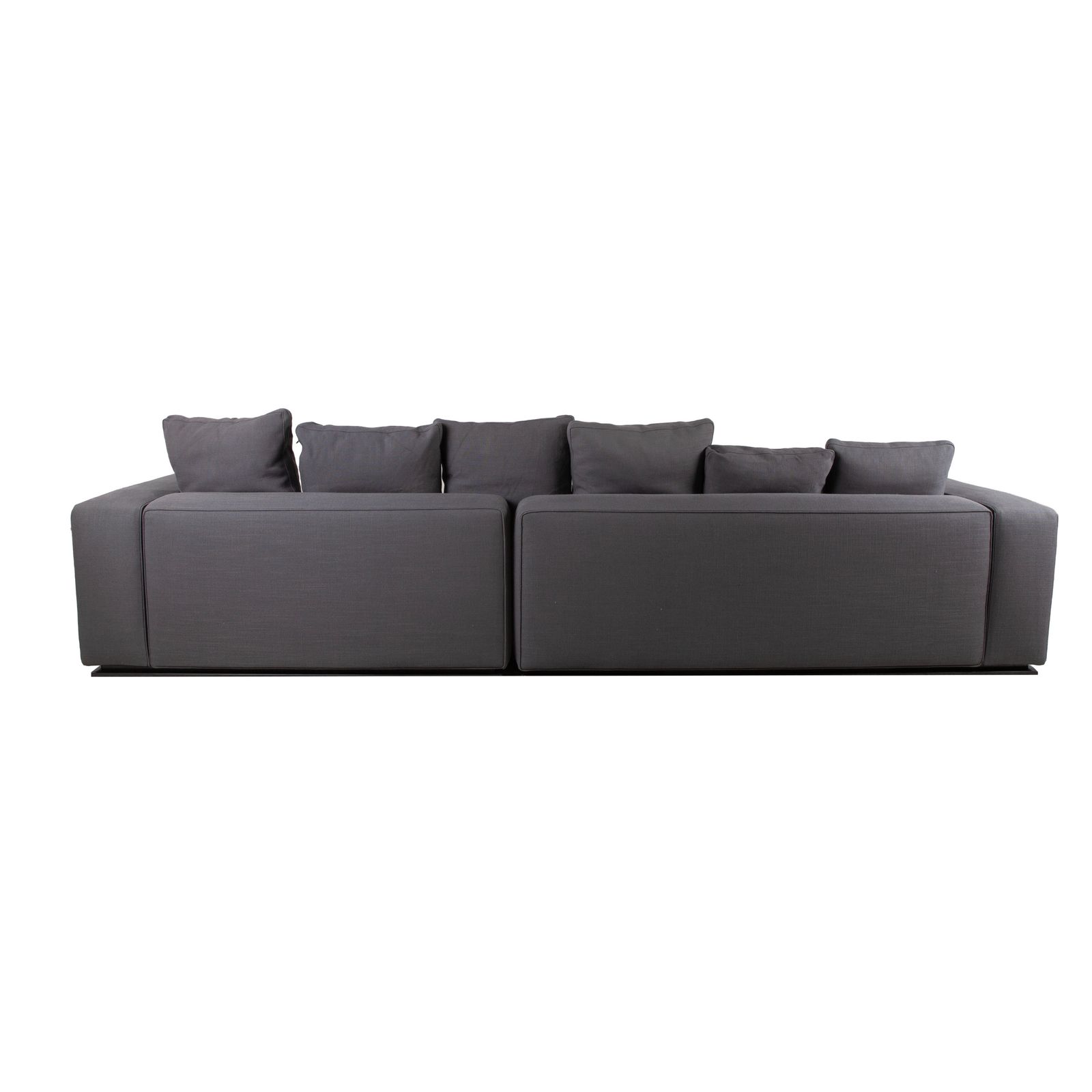 Mobilier Canapé d'angle Minotti en tissu gris photo