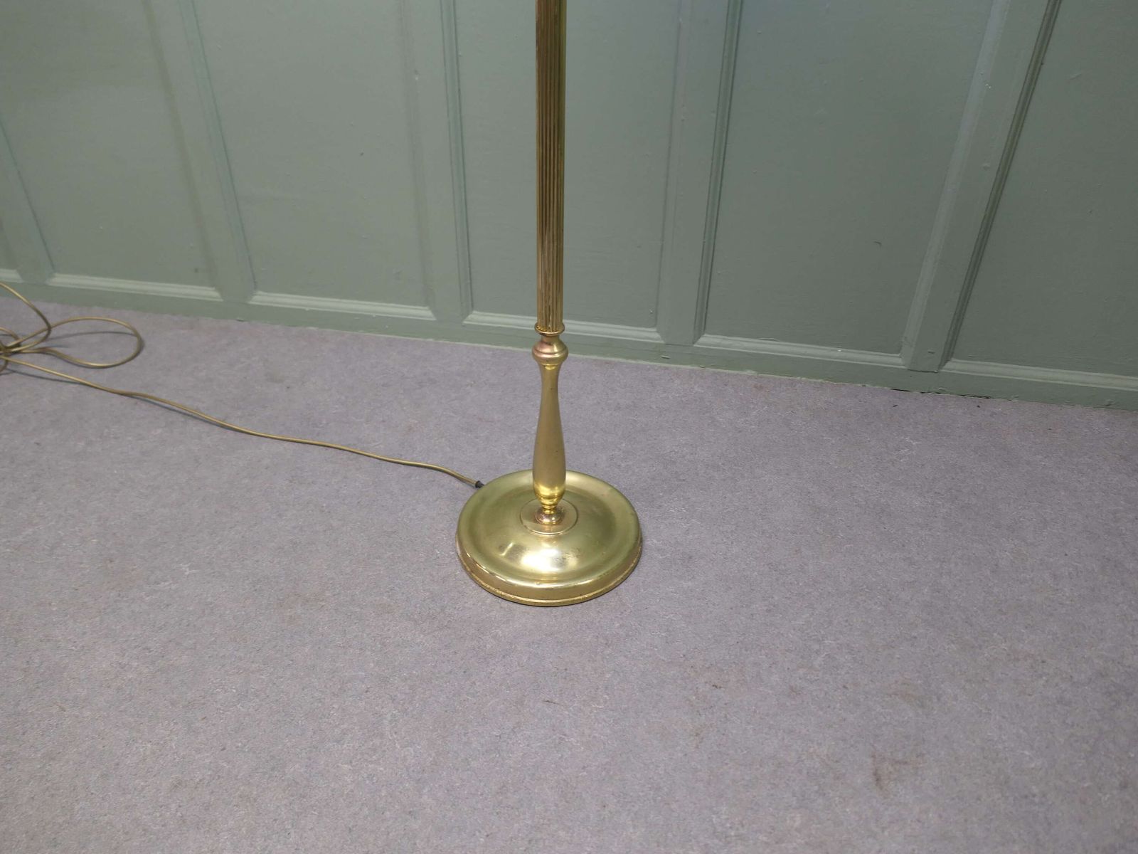 A Slender Column Brass Floor Lamp photo Lighting