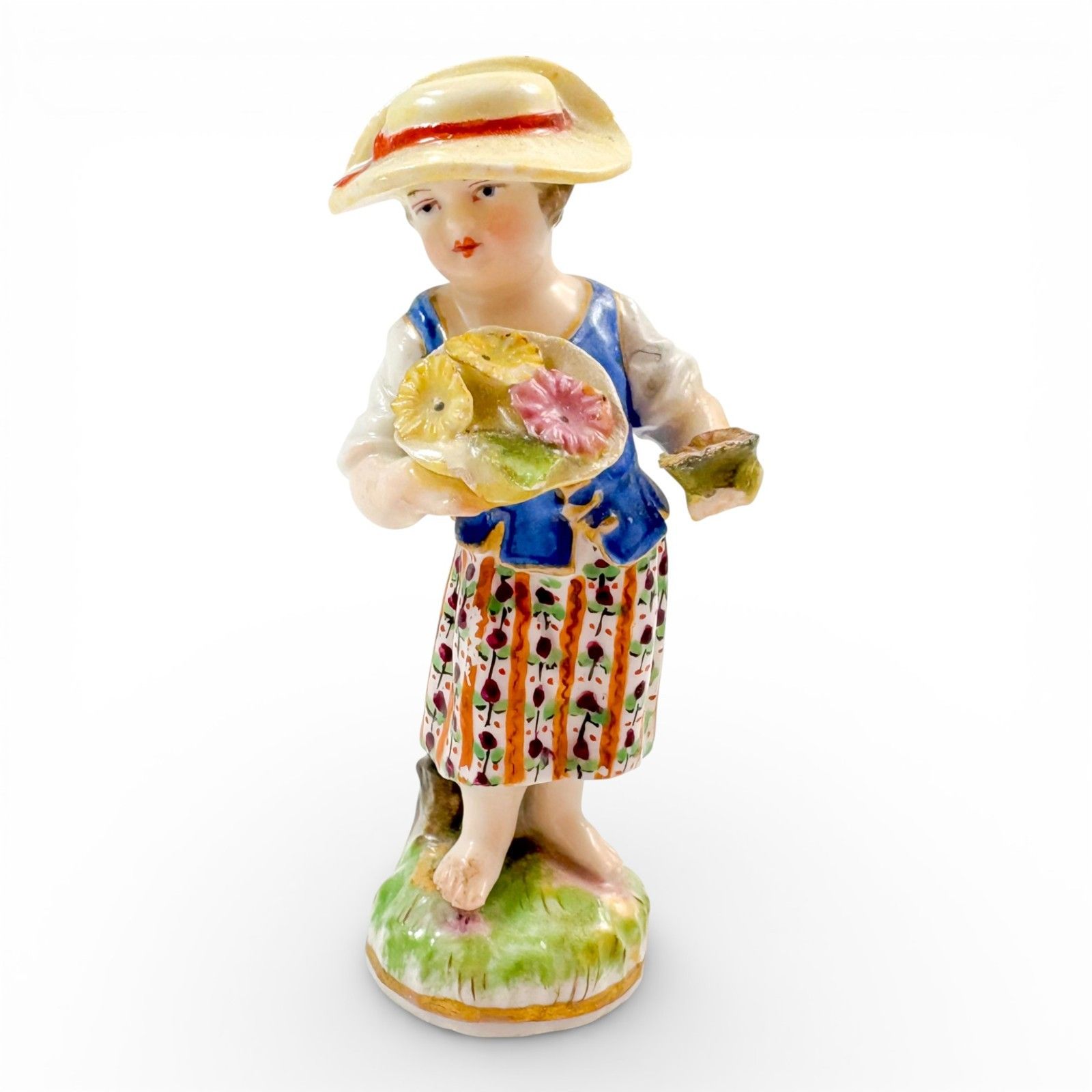 Early 19th Century Kpm Berlin Porcelain Female Flower Seller Figurine C.1820 photo furniture
