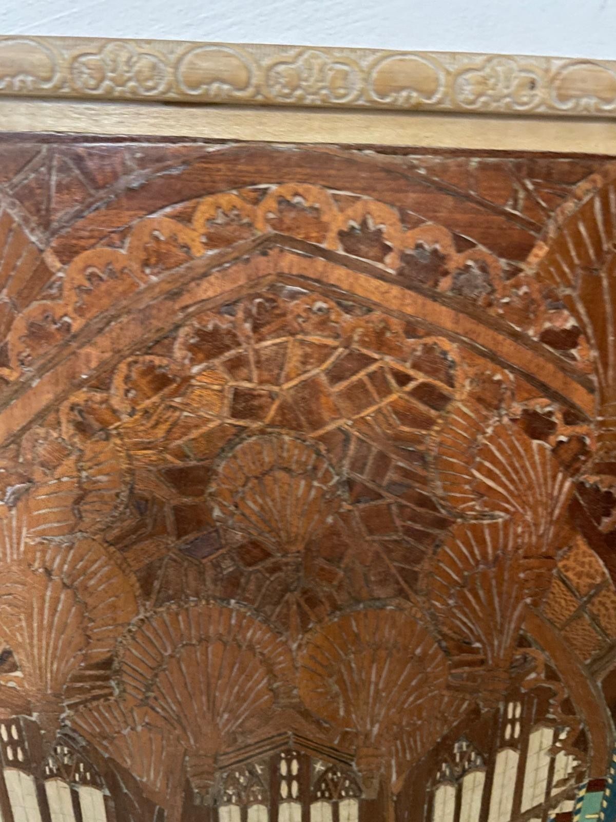 Exquisite Marquetry Depiction Of Westminster Abbey photo Art