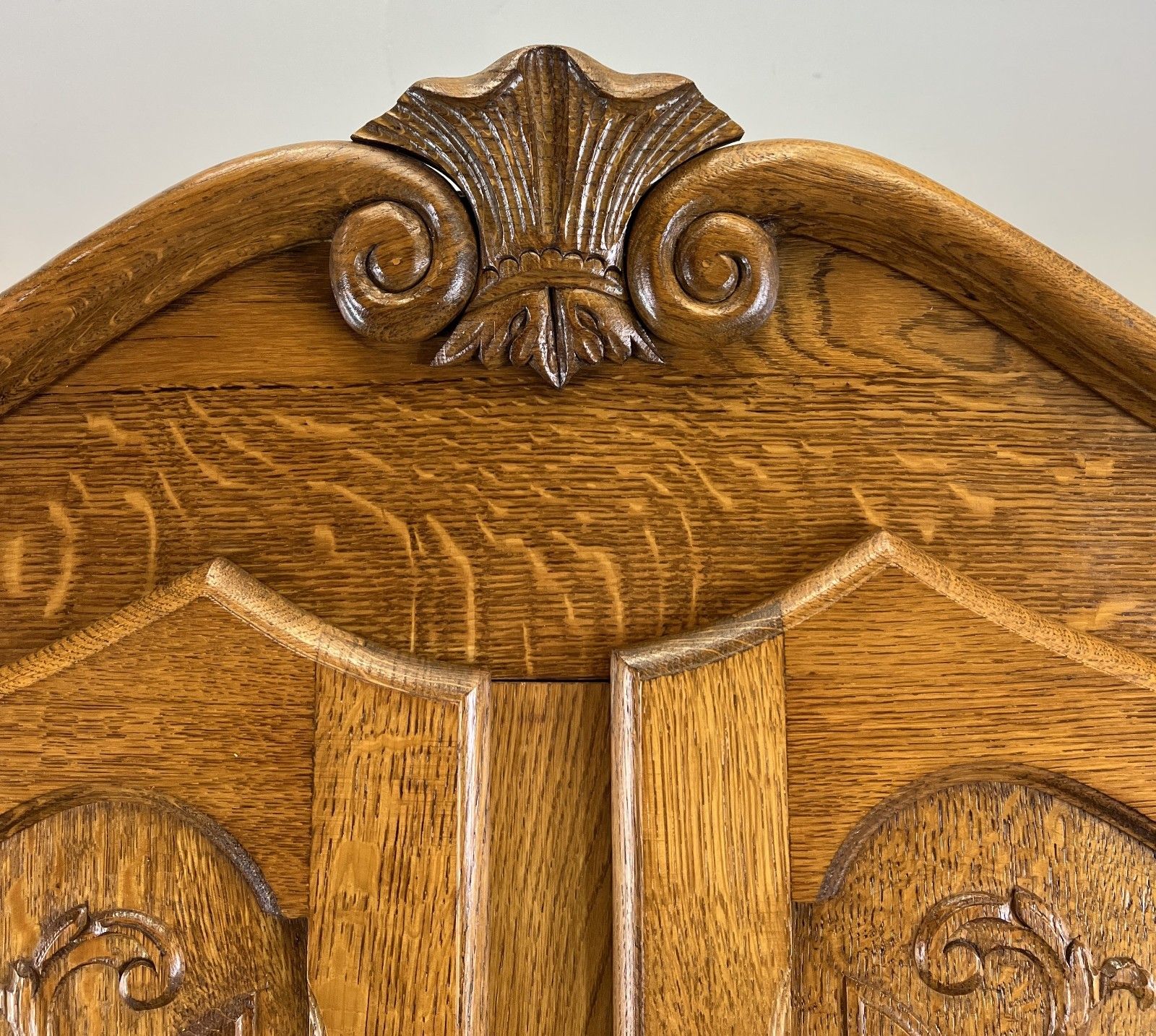 Wardrobe Vintage French Louis XVI Style Oak Four Door Carved Armoire Lot 4811 photo Furniture