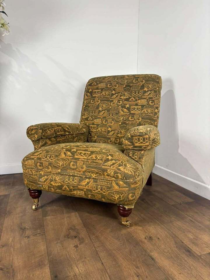 photo vinterior Antique Style Green Armchair, Late 20th Century