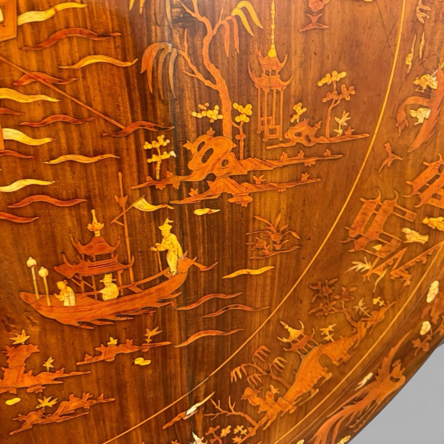 photo buy Antique Qing Chinese Export Rosewood Inlaid Centre Table By Edwards & Roberts