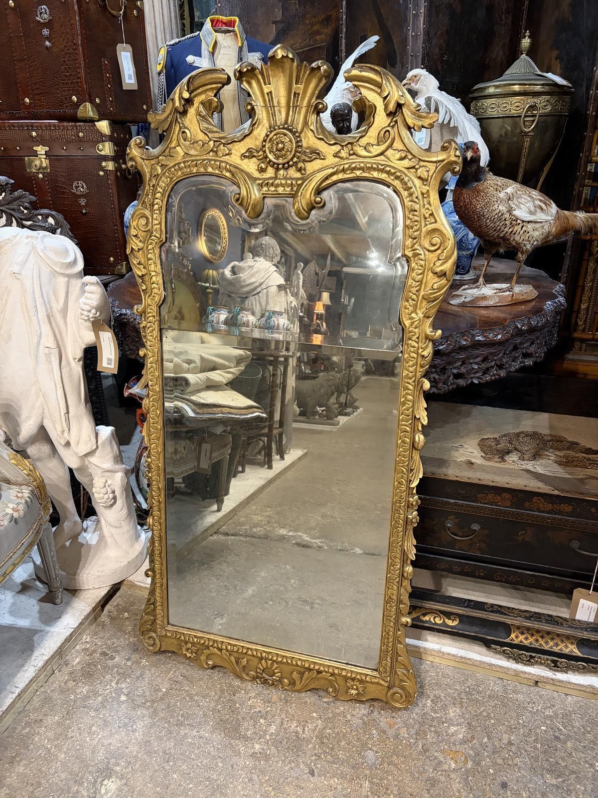 English Georgian Carved Gilt Wall Mirror photo 1995.0