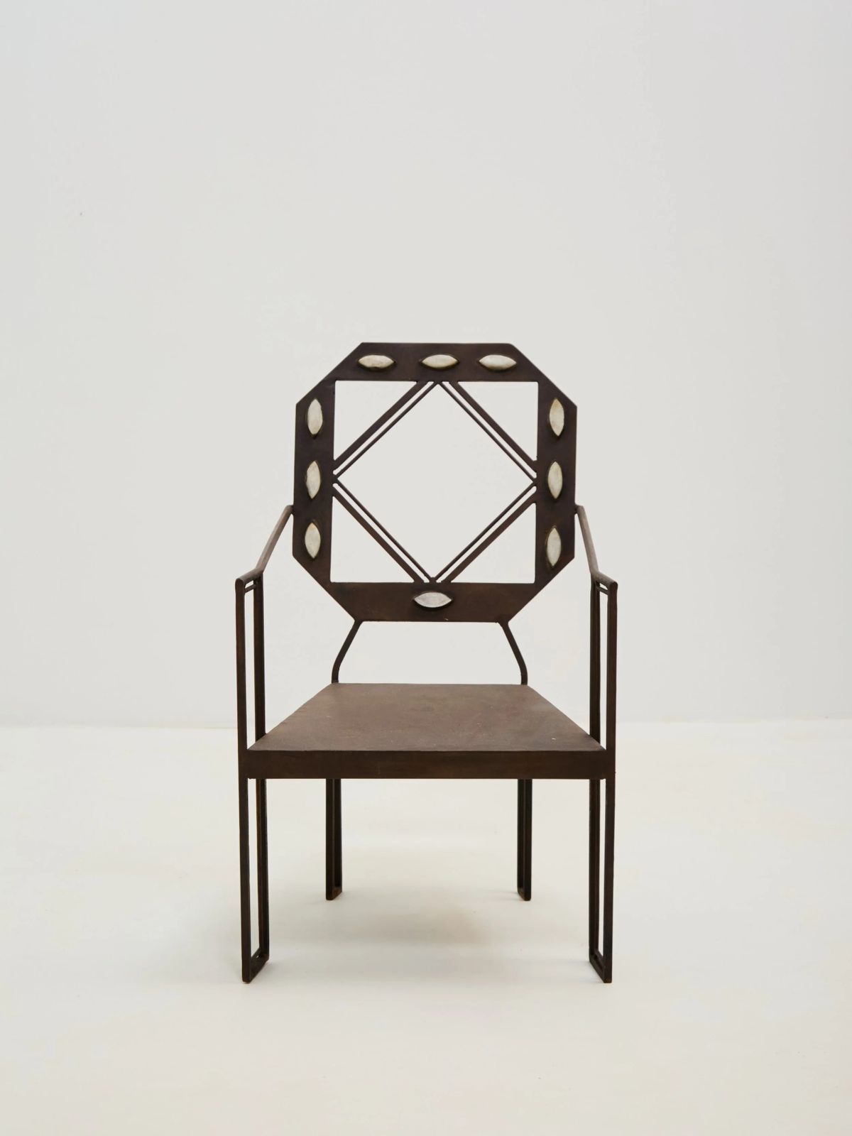Wrought Accent Chair, 1910s, Antique photo Furniture