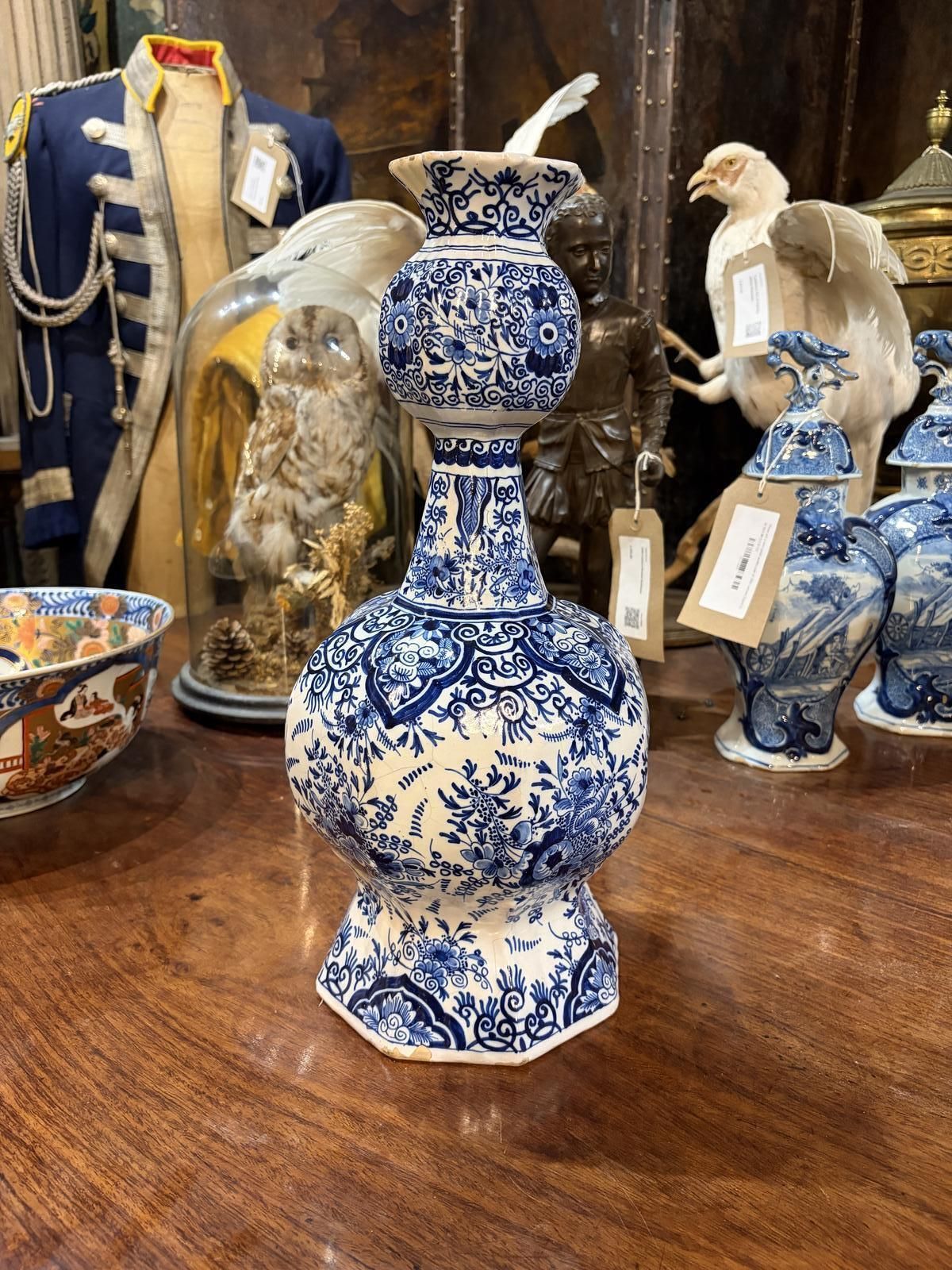 19th Century Dutch Delft Vase, 1800s photo furniture